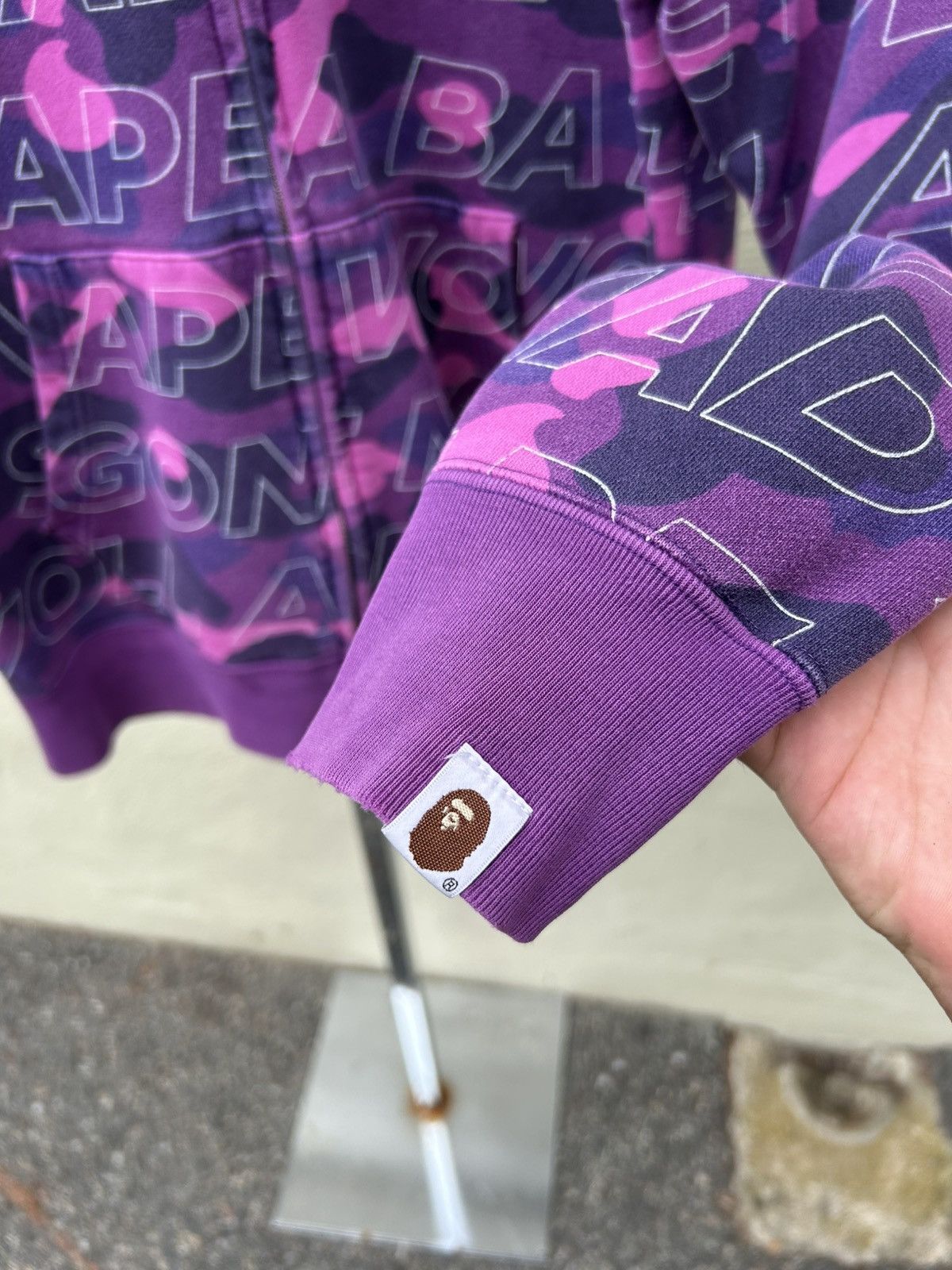 Bape Bape shark hoodie wgm all over purple Size US M / EU 48-50 / 2 - 7 Thumbnail