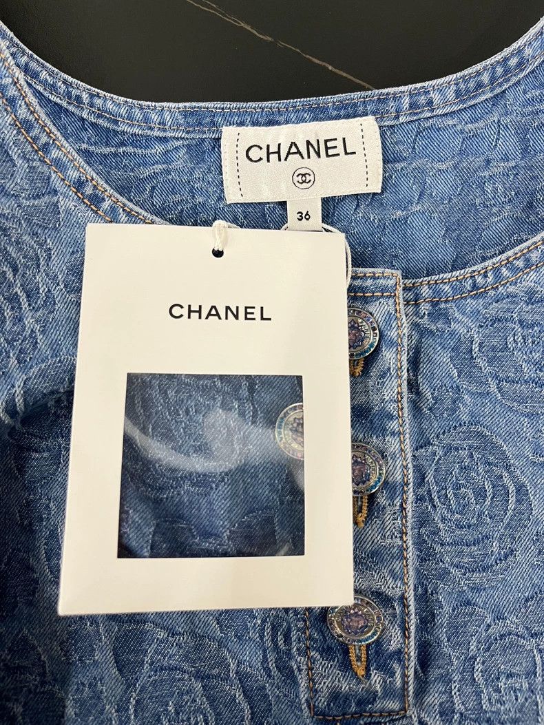 Chanel Chanel 23P denim jacquard vest Size XS / US 0-2 / IT 36-38 - 4 Thumbnail