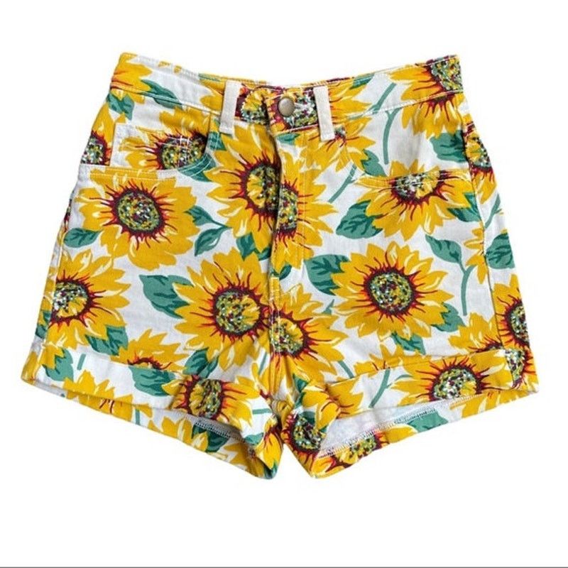 American Apparel American Apparel | Sunflower High Waisted Shorts | 24/25 Size 24" / US 00 / IT 34 - 5 Thumbnail
