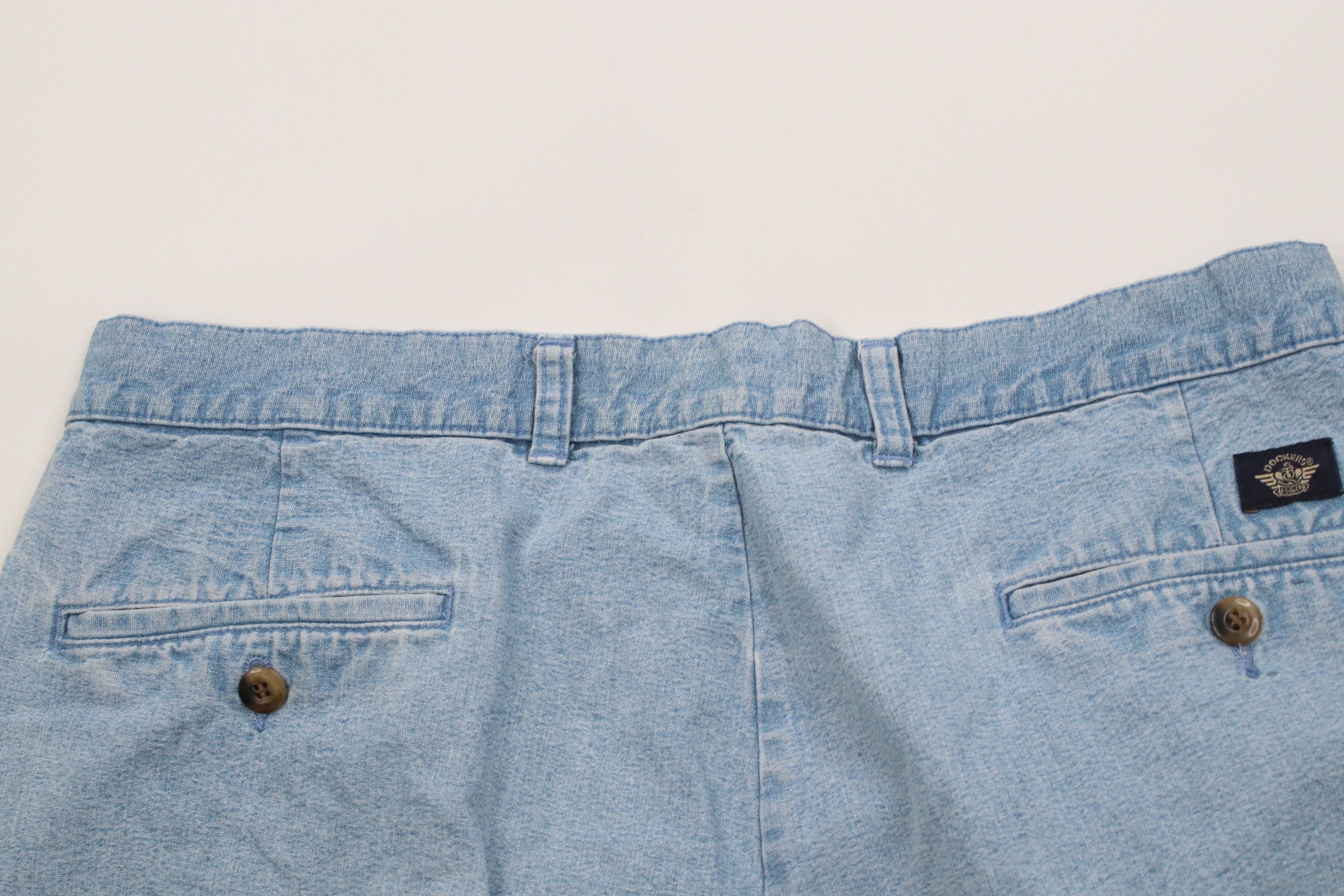 Vintage Vintage 90s Streetwear Denim Above Knee Shorts Blue Cotton Size US 34 / EU 50 - 10 Thumbnail