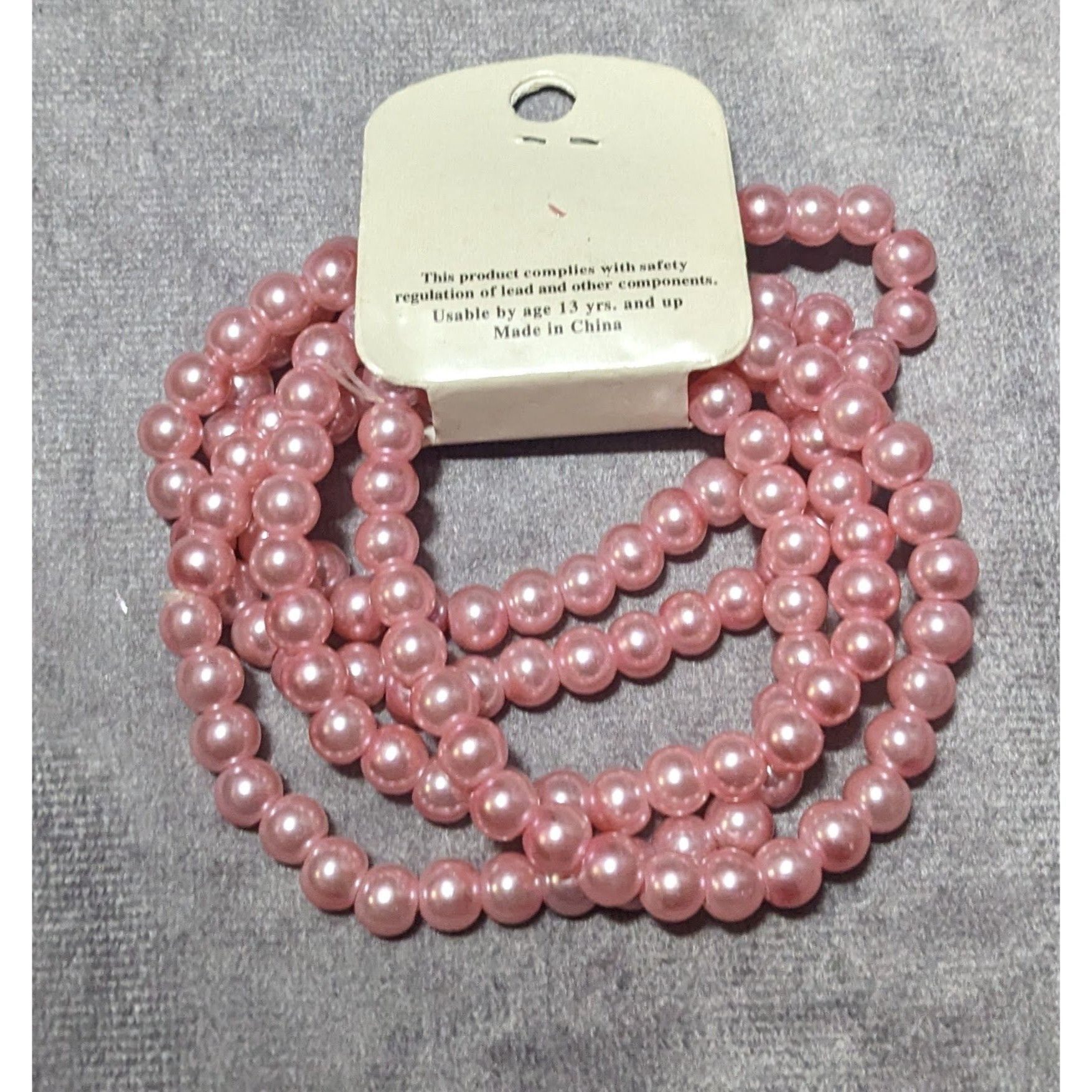 Other My Style Pink Coquette Beaded Faux Pearl Bracelet Set Size ONE SIZE - 4 Thumbnail