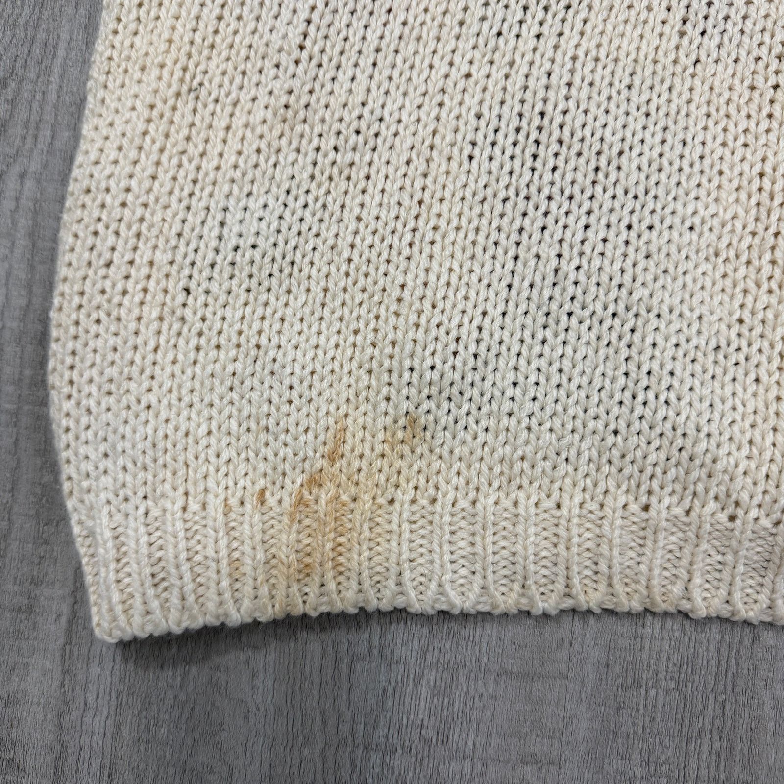Vintage Vintage Needles & Yarn Cardigan Sweater Women's Small Cream Size S / US 4 / IT 40 - 5 Thumbnail
