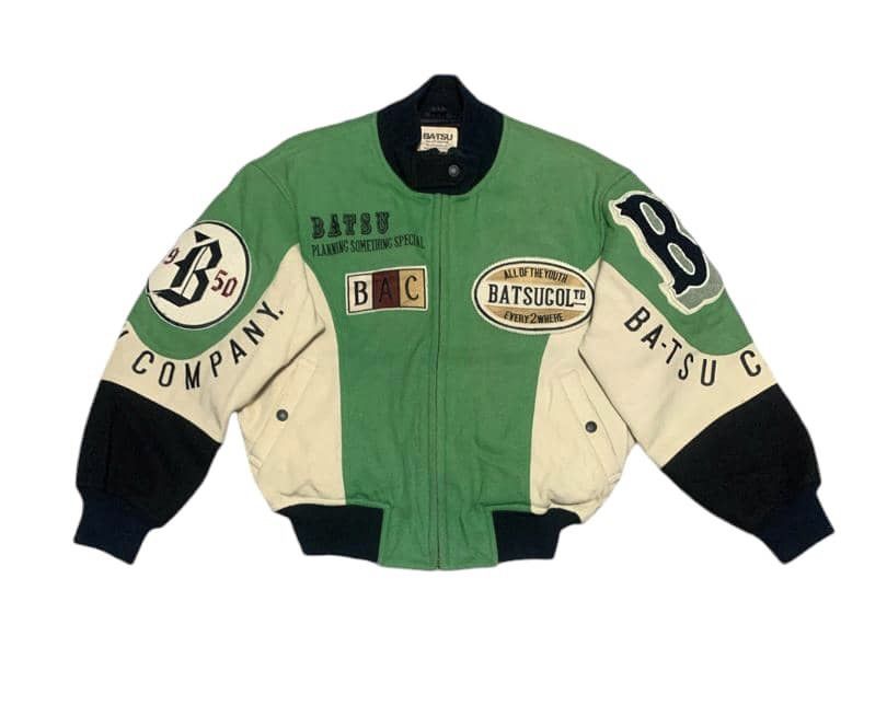 If Six Was Nine Vintage 80s Japanese BA-TSU Wool Varsity Jacket Nice Design Size US M / EU 48-50 / 2 - 1 Thumbnail