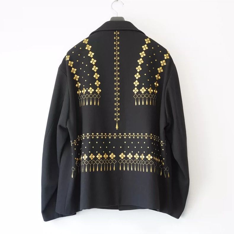 Yohji Yamamoto YohjiYamamoto1992AW gold-backed embroidered jacket-2505 Size US M / EU 48-50 / 2 - 1 Thumbnail