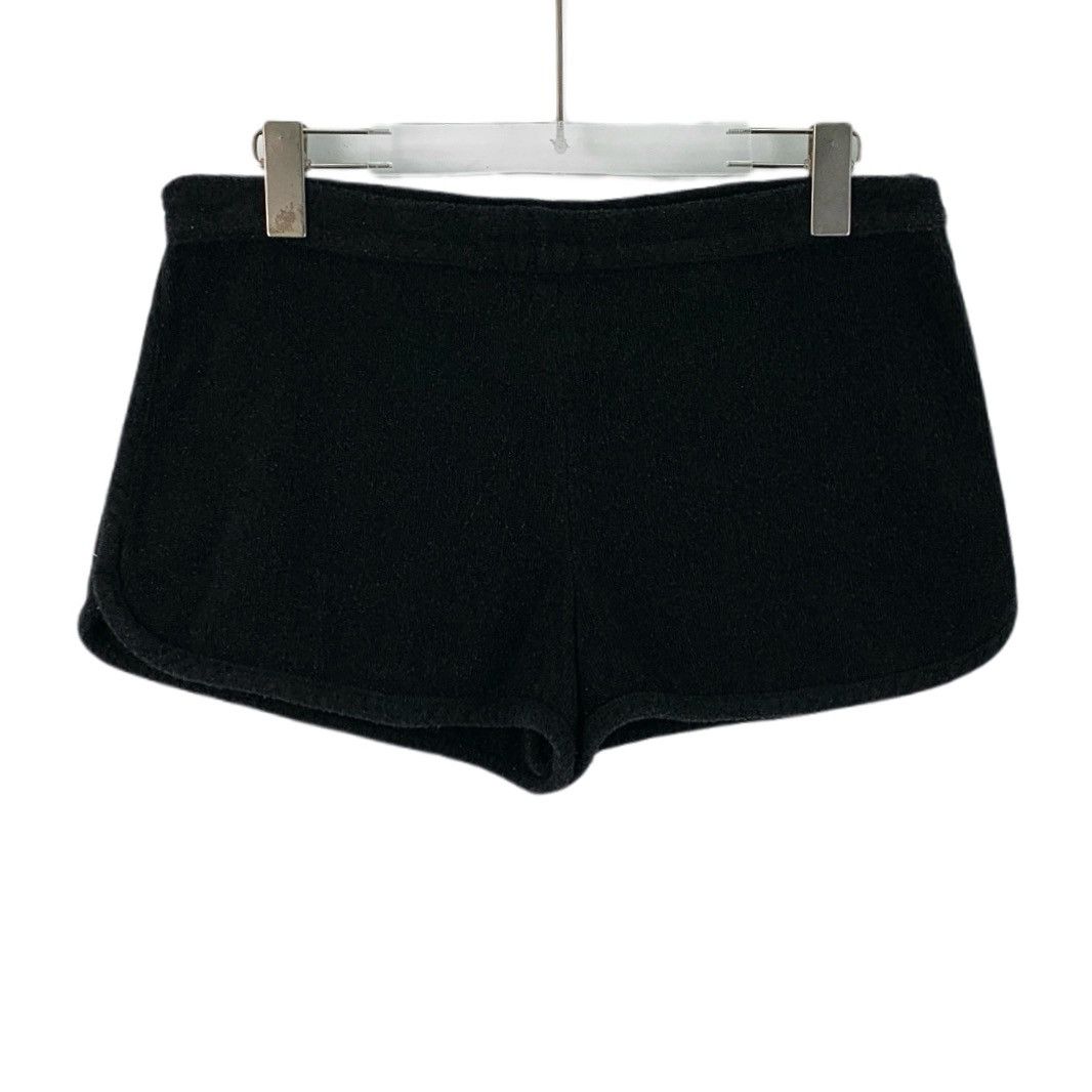 Chanel Chanel Black Shimmer Cotton Knit Casual Shorts K26WX Size 26" / US 2 / IT 38 - 1 Thumbnail