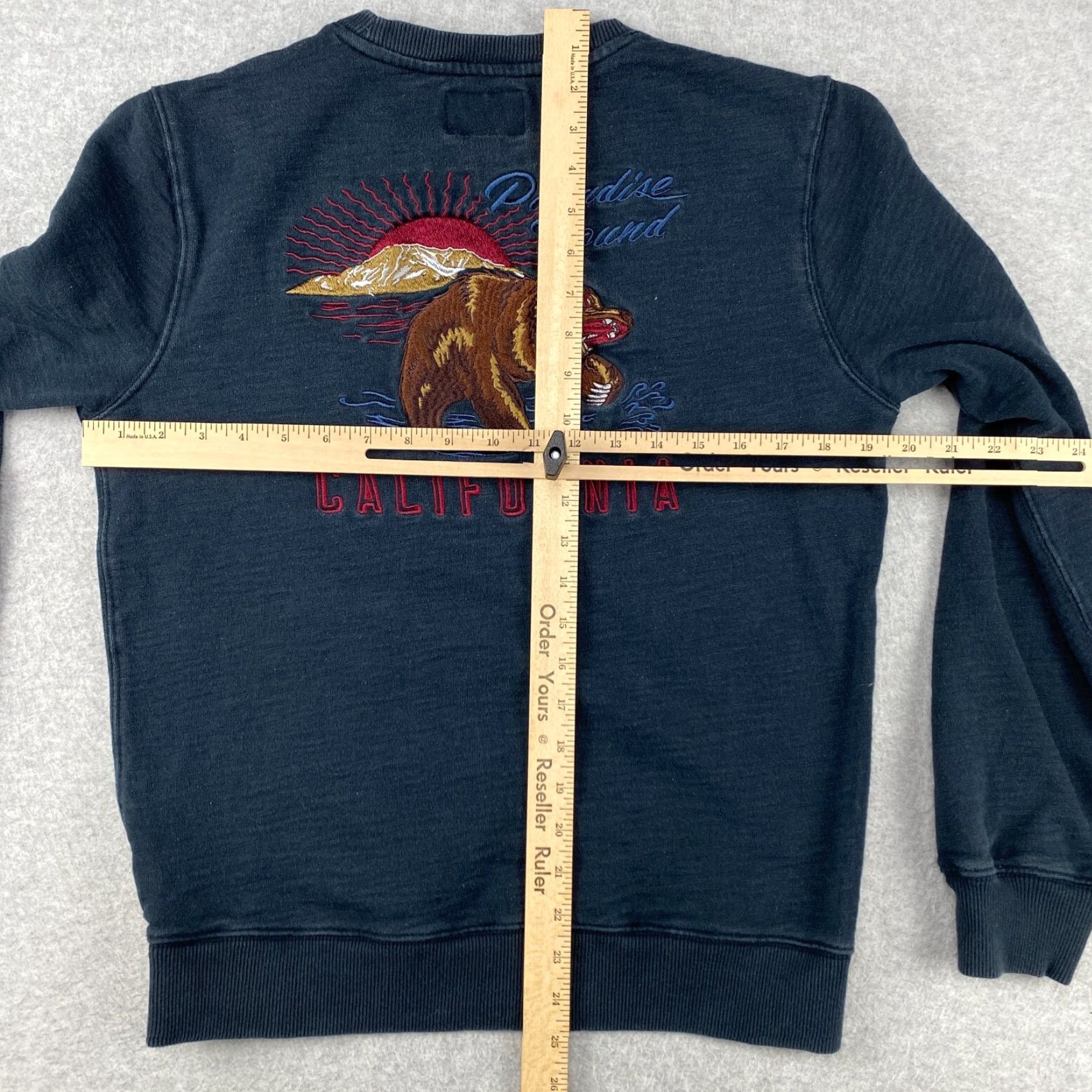 Lucky Brand Lucky Brand Sweatshirt Mens S Black Embroidered California Bear Logo Crew Neck Pullover All Seasons Modern Fashion Hoodie Type: Sweatshirt (Men) Size US S / EU 44-46 / 1 - 7 Thumbnail