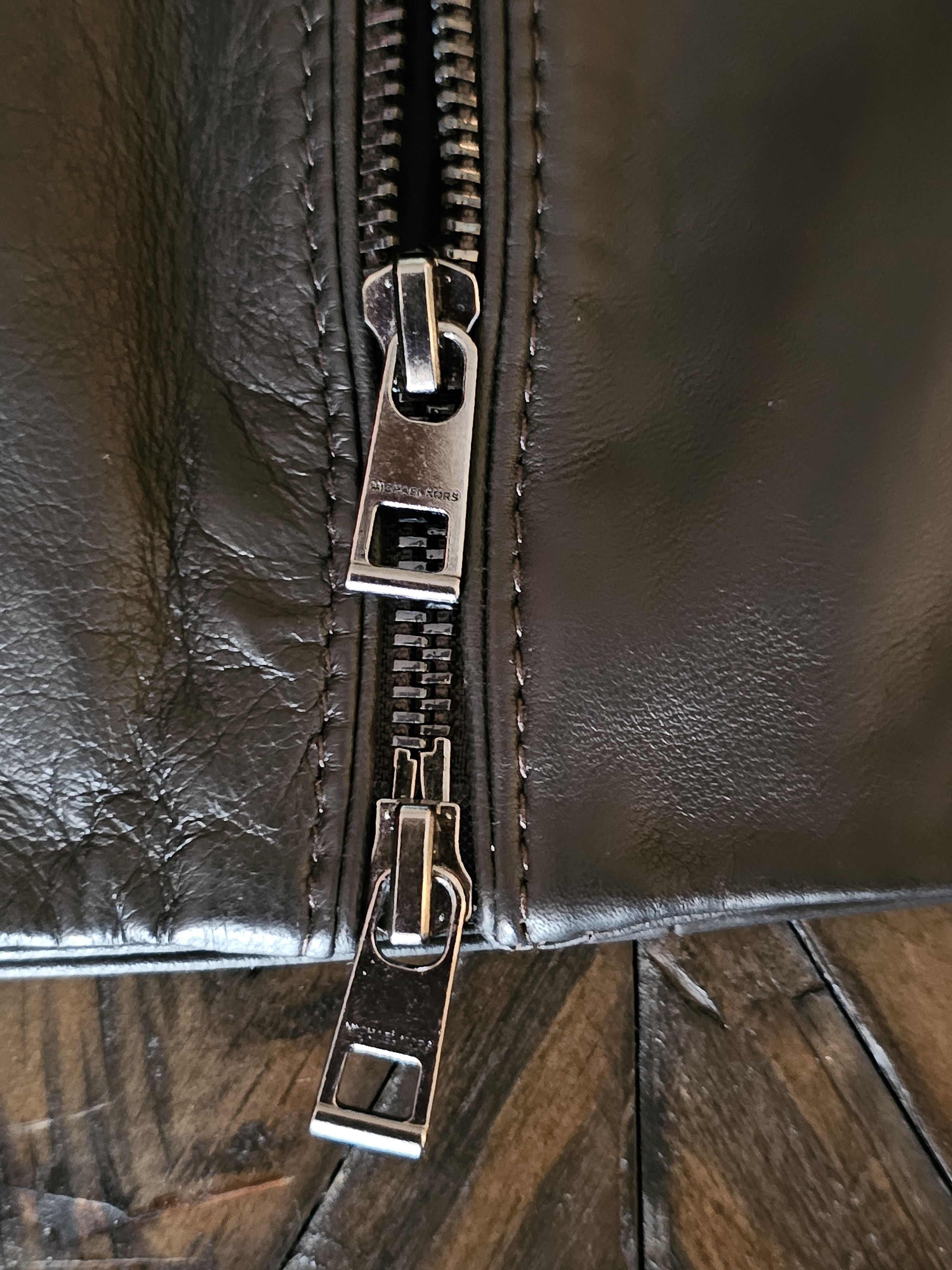 Michael Kors Michael Kors Men's Leather Racer Jacket New with tag Size US S / EU 44-46 / 1 - 6 Thumbnail