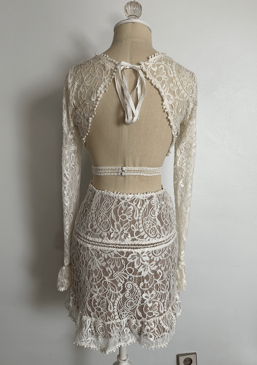 For Love & Lemons Emerie Lace Dress Size S / US 4 / IT 40 - 2 Thumbnail