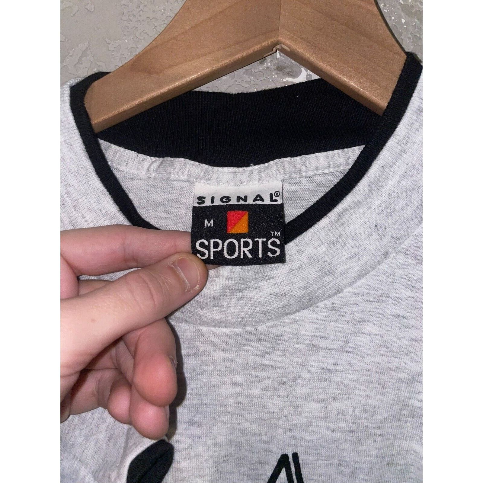 Signal Sport Vintage Utah Shirt State Mountain Gray Tee VTG 90s 1992 M Size US M / EU 48-50 / 2 - 8 Thumbnail