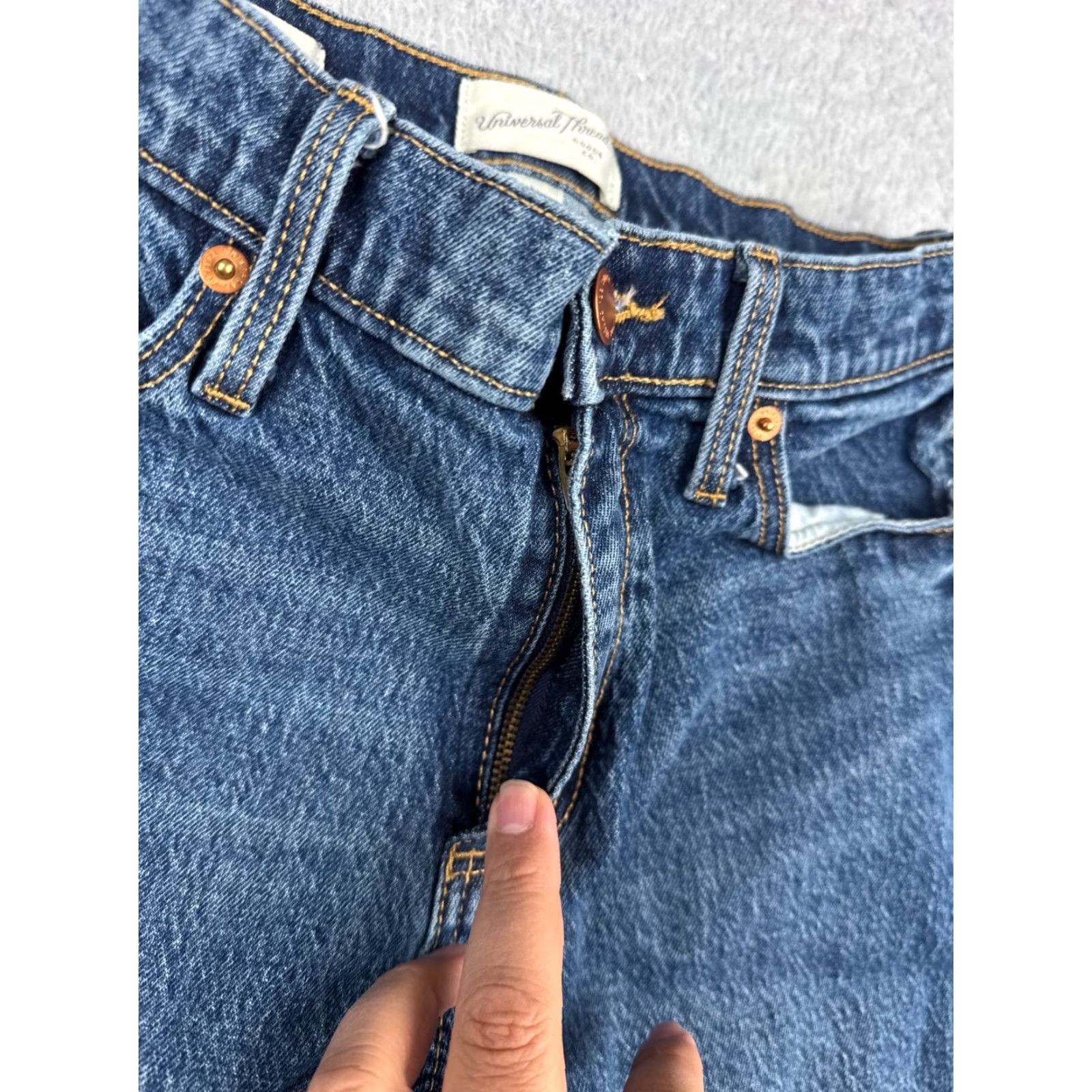 Vintage Universal Thread Jeans Women 2 Blue Denim Bootcut High Rise Cotton Blend 28x31 Womens Size 26" / US 2 / IT 38 - 5 Thumbnail