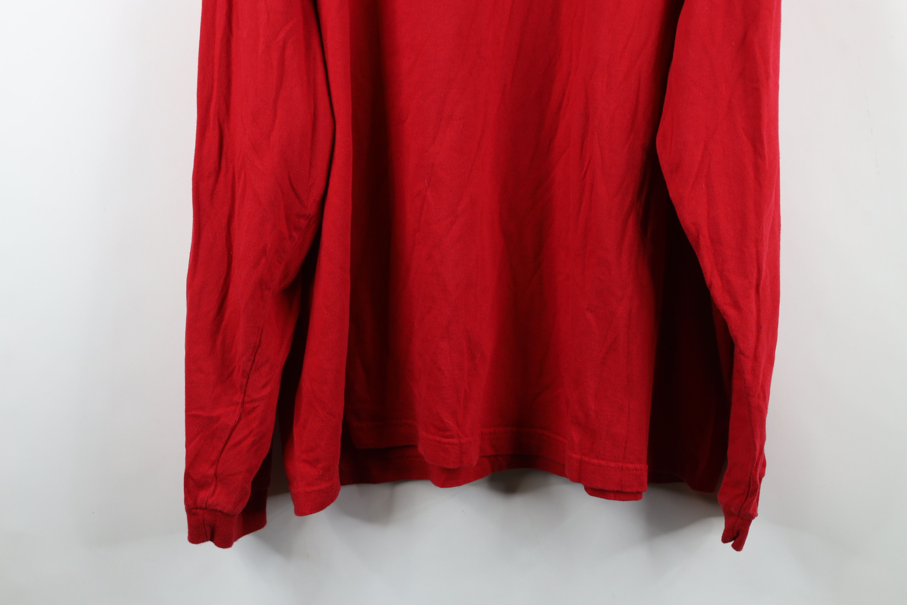 Gap Vintage Gap Spell Out Hockey Long Sleeve T-Shirt Red Cotton Size US L / EU 52-54 / 3 - 12 Thumbnail