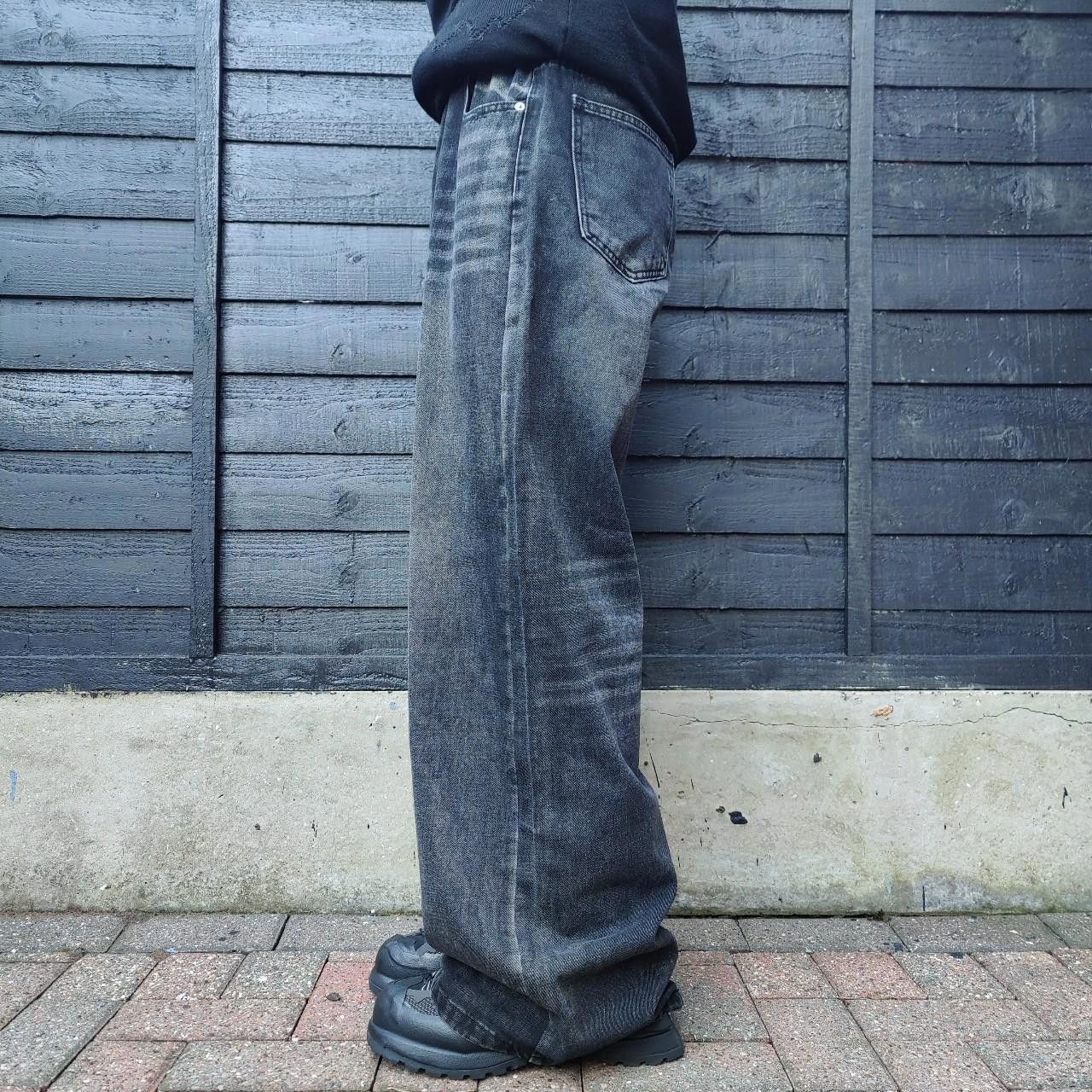 Other Japanese Black Heavy Faded Baggy Jeans Size US 32 / EU 48 - 5 Thumbnail