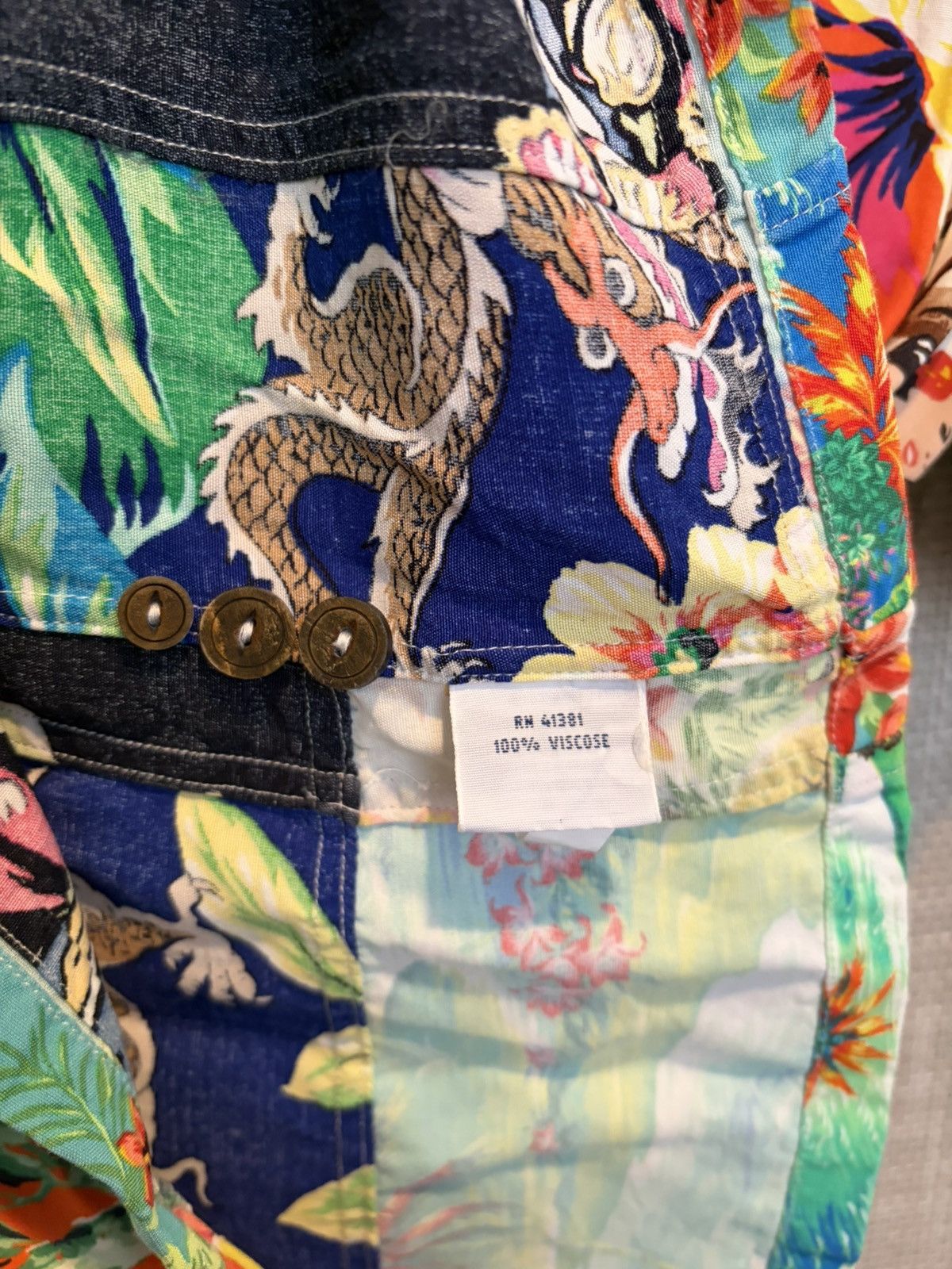 Ralph Lauren Ralph Lauren Patchwork Polo Hawaiian Camp Collar Shirt Size US S / EU 44-46 / 1 - 4 Thumbnail
