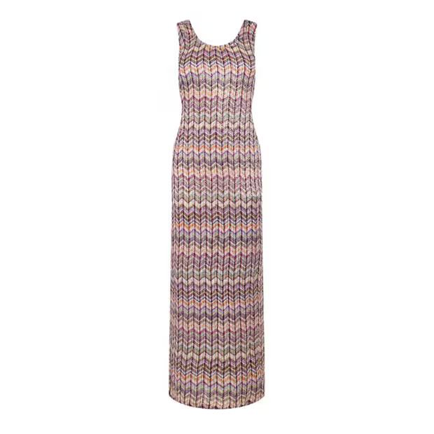 Missoni o1g2r1mq1124 Long Dress in Multicolor Size M / US 6-8 / IT 42-44 - 1 Thumbnail