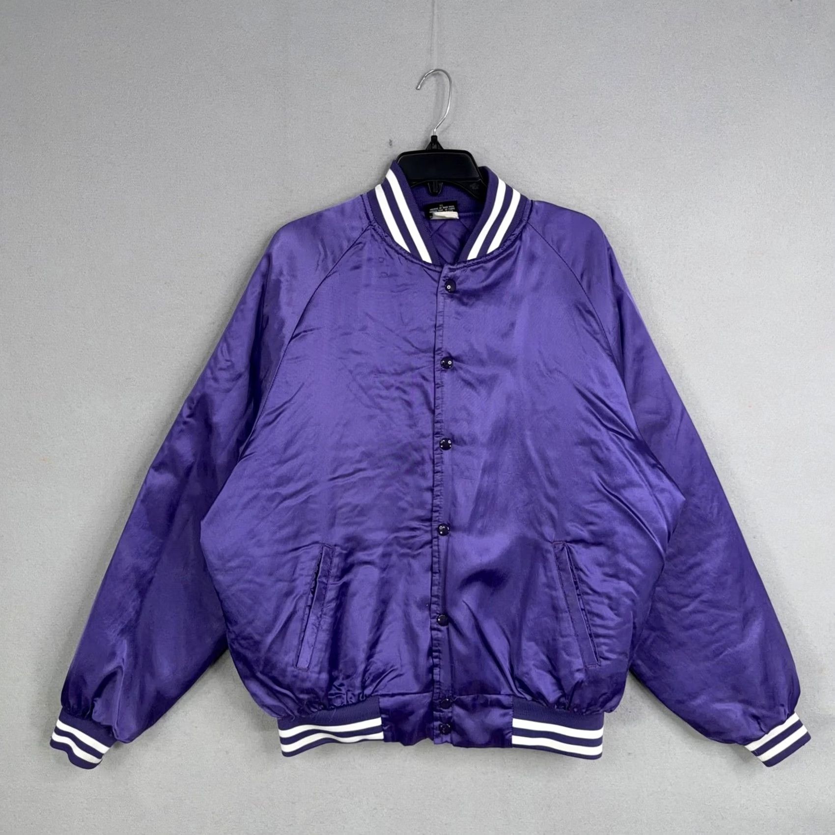 Vintage VINTAGE Nemesis Sportswear Elks Lodge Jacket Mens XL Purple Satin Varsity England? (No) Size US XL / EU 56 / 4 - 2 Thumbnail