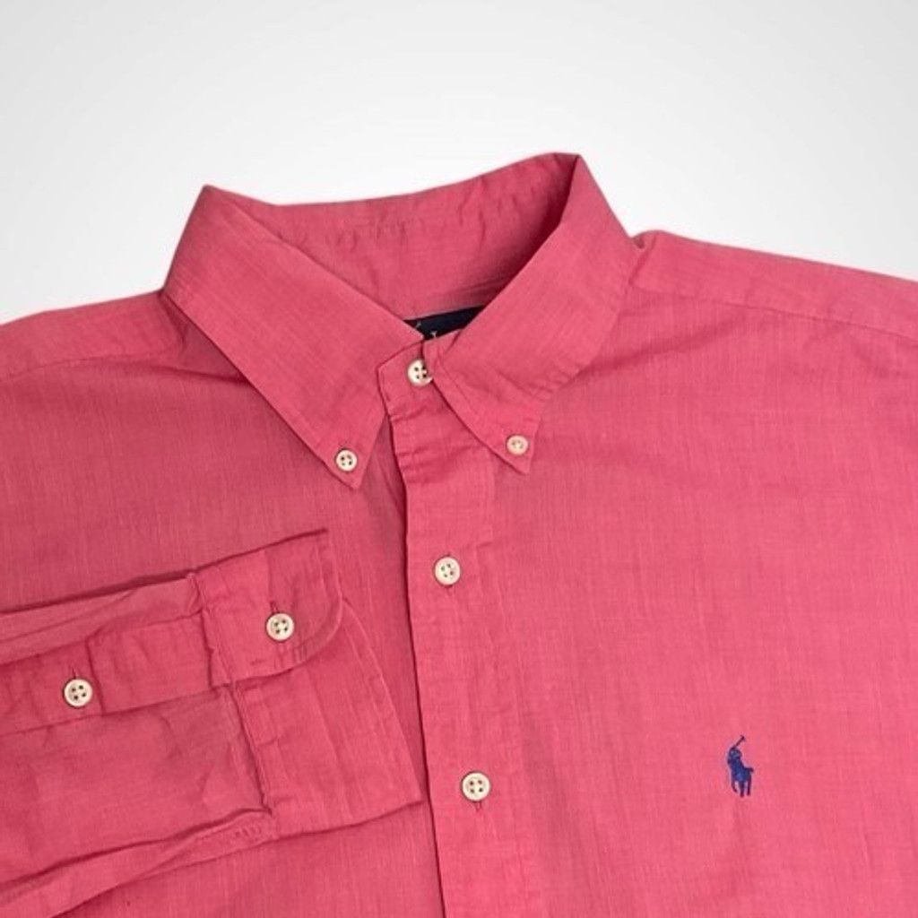 Ralph Lauren Ralph Lauren Blake Pink Cotton Button Up Oxford Shirt Men L Size US L / EU 52-54 / 3 - 1 Thumbnail