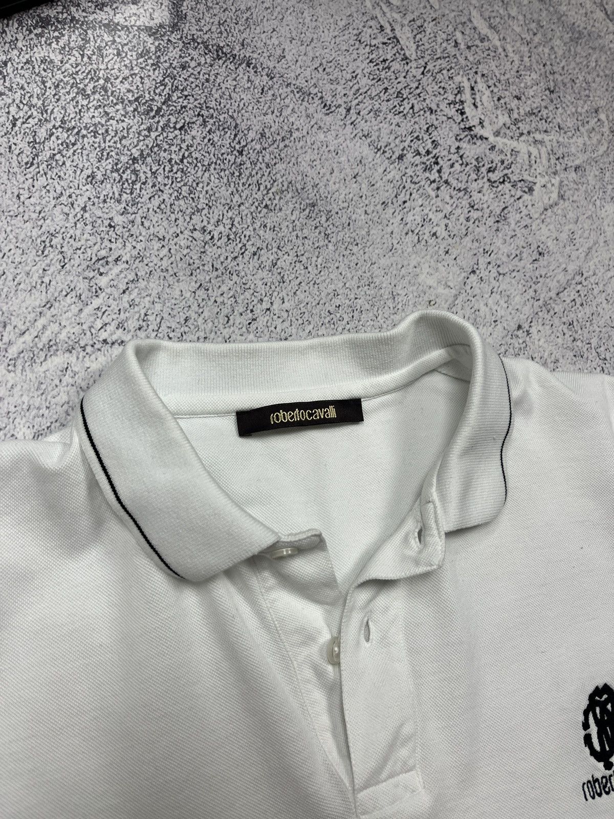 Just Cavalli × Roberto Cavalli Roberto Cavalli Just Cavalli Mini Logo Polo Shirt Luxury Size US L / EU 52-54 / 3 - 6 Thumbnail