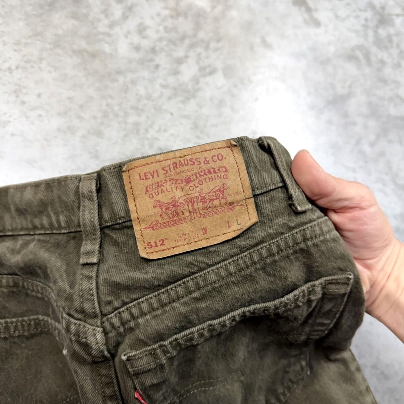 Levi's VINTAGE Levi's Jeans 512 Juniors 9 Long Green High Rise Slim Tapered 5-Pocket Denim USA 90s Womens Size 30" / US 8 / IT 44 - 2 Thumbnail
