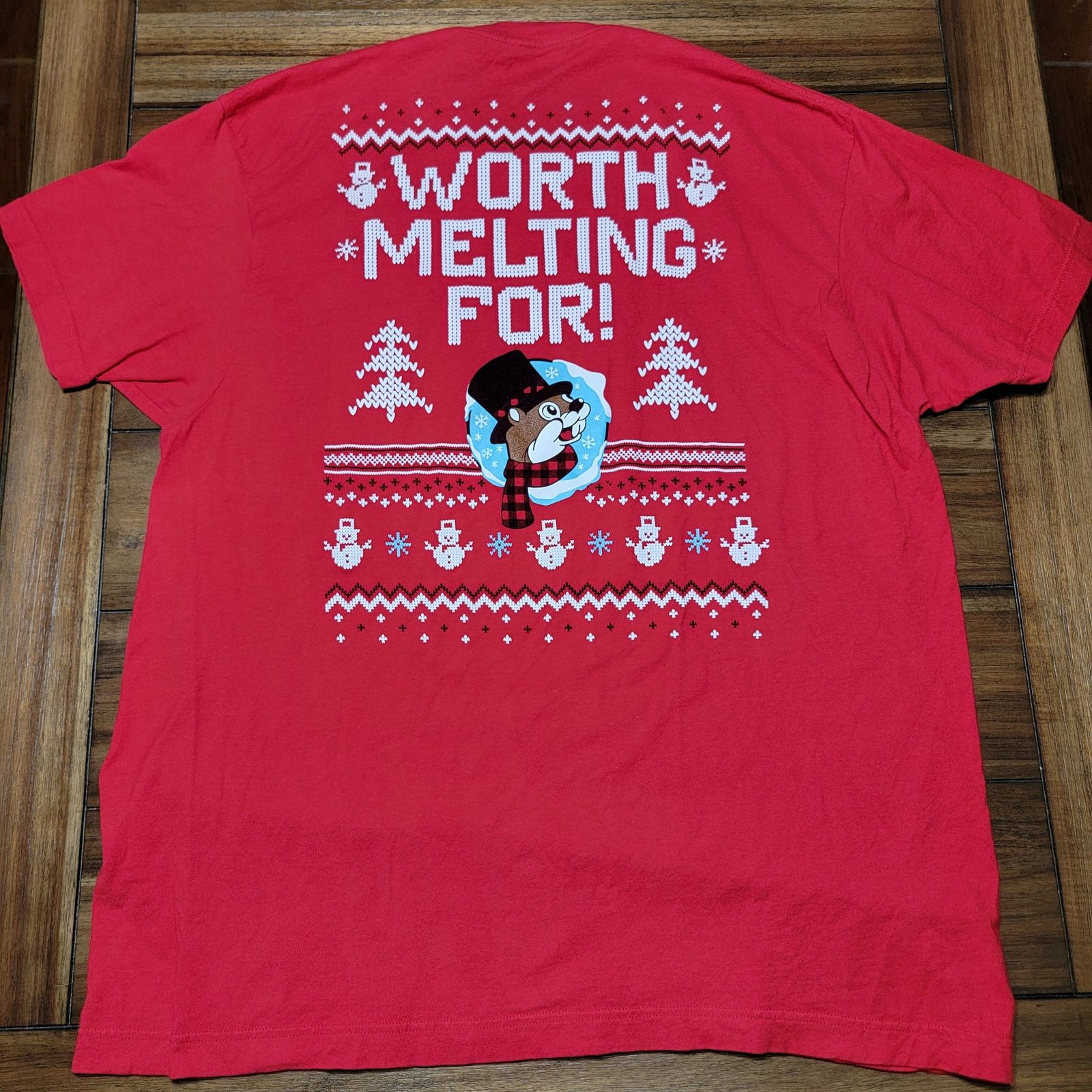 Other Buc-ee's Unisex Christmas Tee "Worth Melting For" - Size 2XL Size US XXL / EU 58 / 5 - 3 Thumbnail