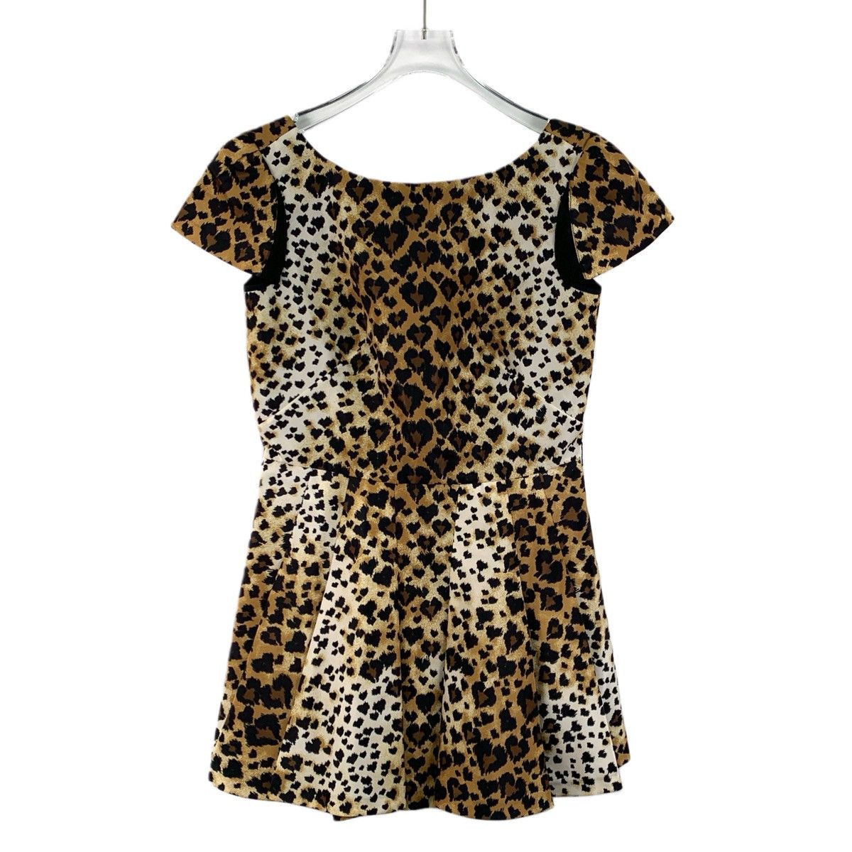 Valentino Valentino Brown Leopard Print Short Sleeve Dress K26WX Size M / US 6-8 / IT 42-44 - 1 Thumbnail