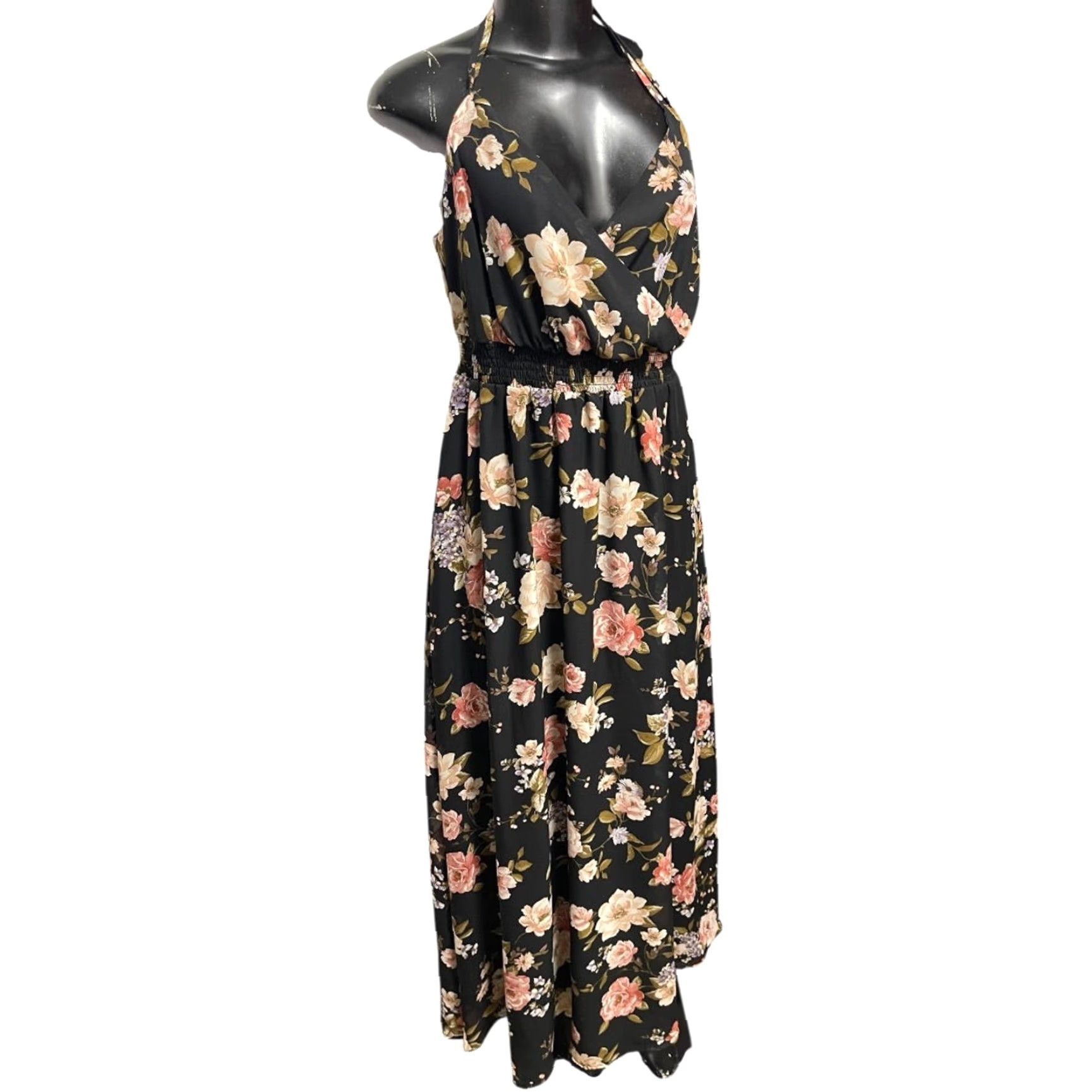 Vintage Just Found Maxi Dress 1X Floral Spaghetti Strap Lined New Size XL / US 12-14 / IT 48-50 - 2 Thumbnail