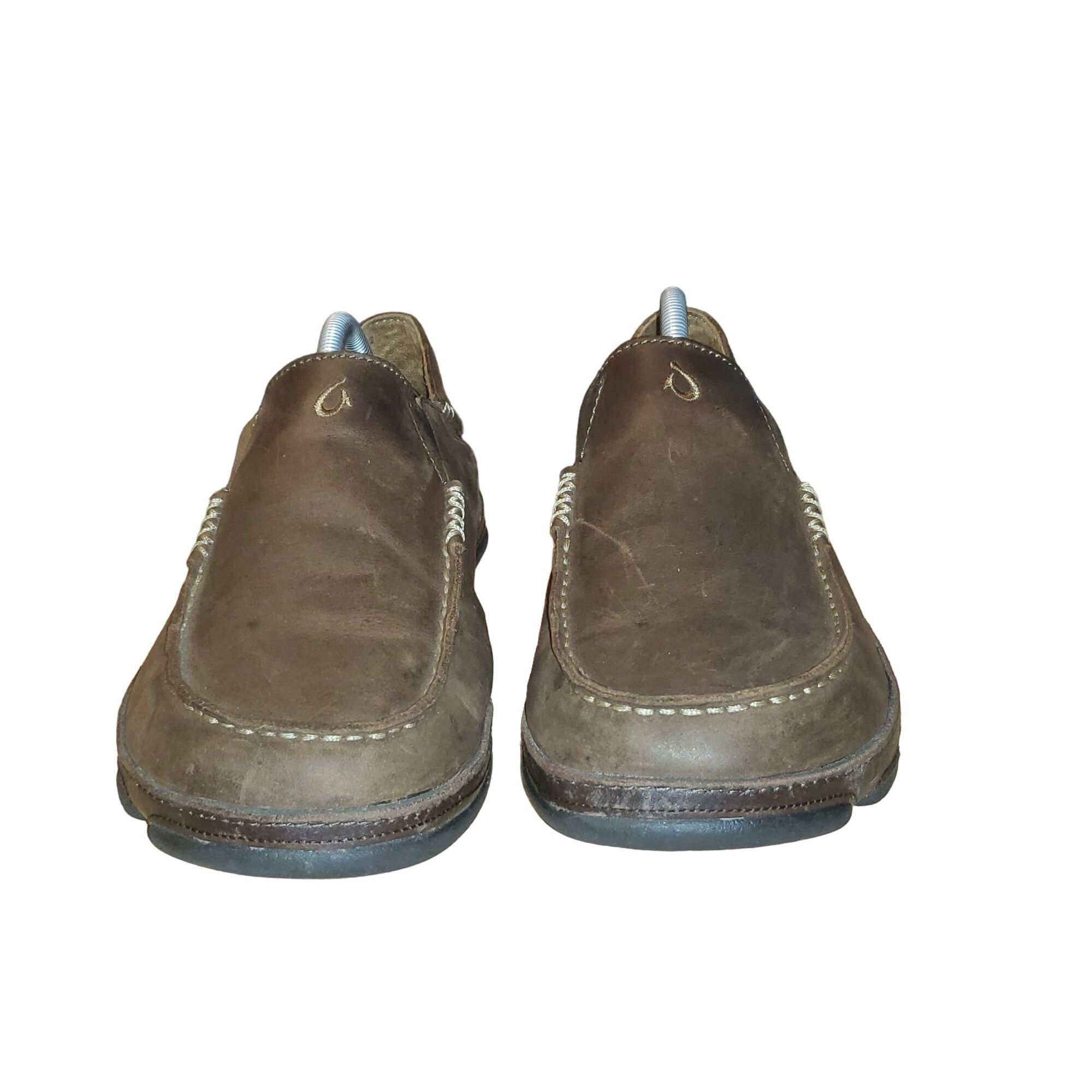 Olukai Olukai Moloa Slip On Shoes Men Sz 10 EU 43 Leather Dark Java Size US 10 / EU 43 - 3 Thumbnail