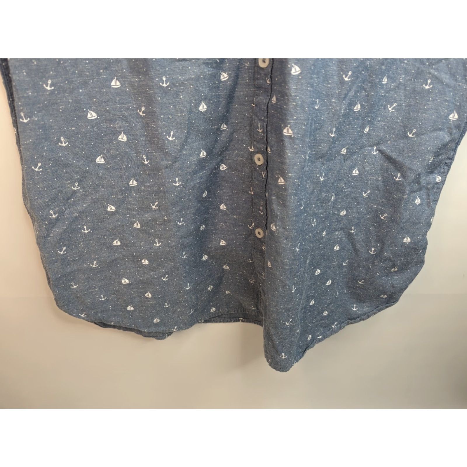 Vintage Cactus Shirt Slim Fit Men XL Short Sleeve Button Down Collared 100% Cotton Blue Logo Pockets Size US XL / EU 56 / 4 - 4 Thumbnail