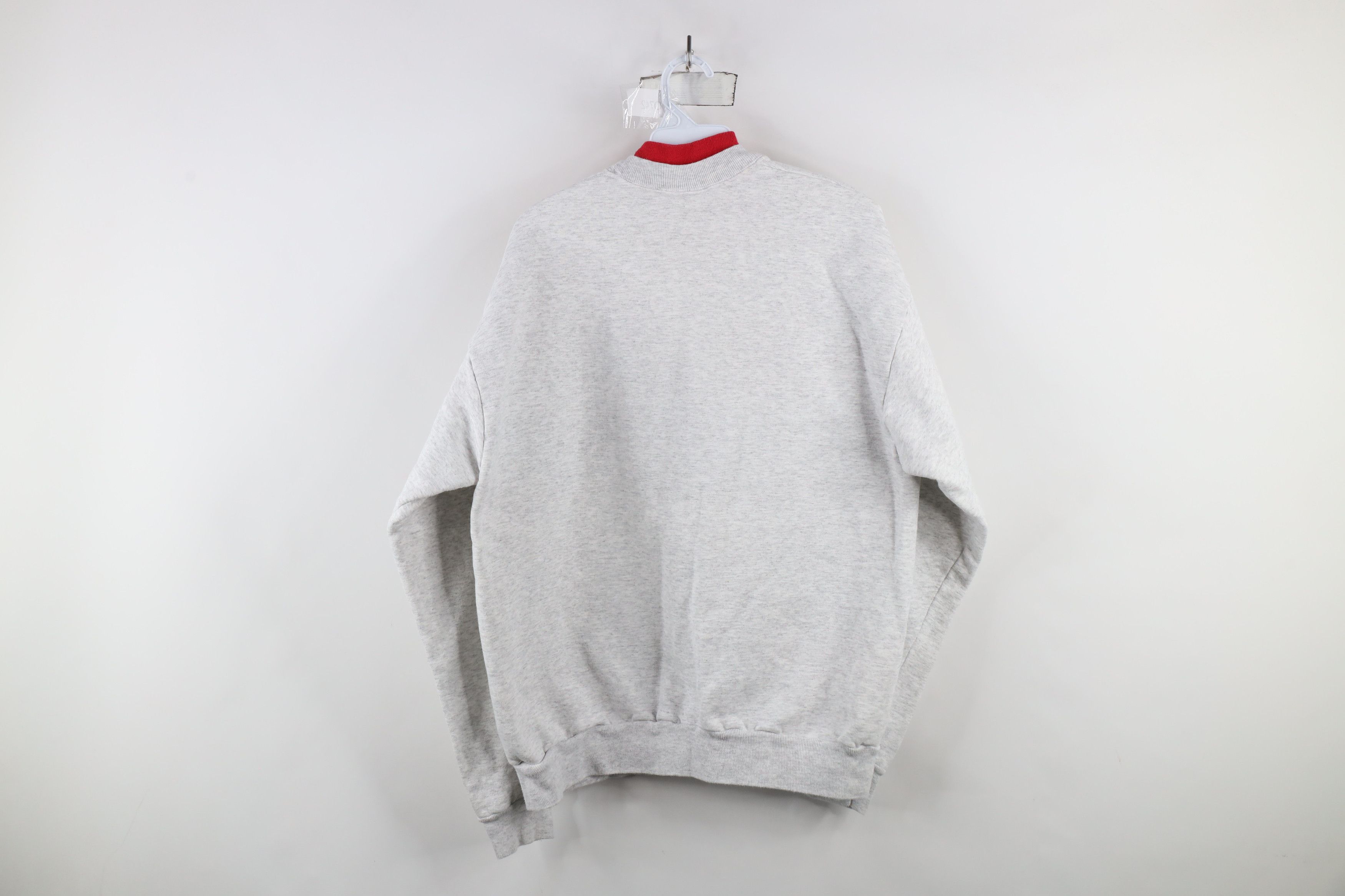 Vintage Vintage 90s Streetwear Christmas Santa Mock Neck Sweatshirt Size XL / US 12-14 / IT 48-50 - 8 Thumbnail