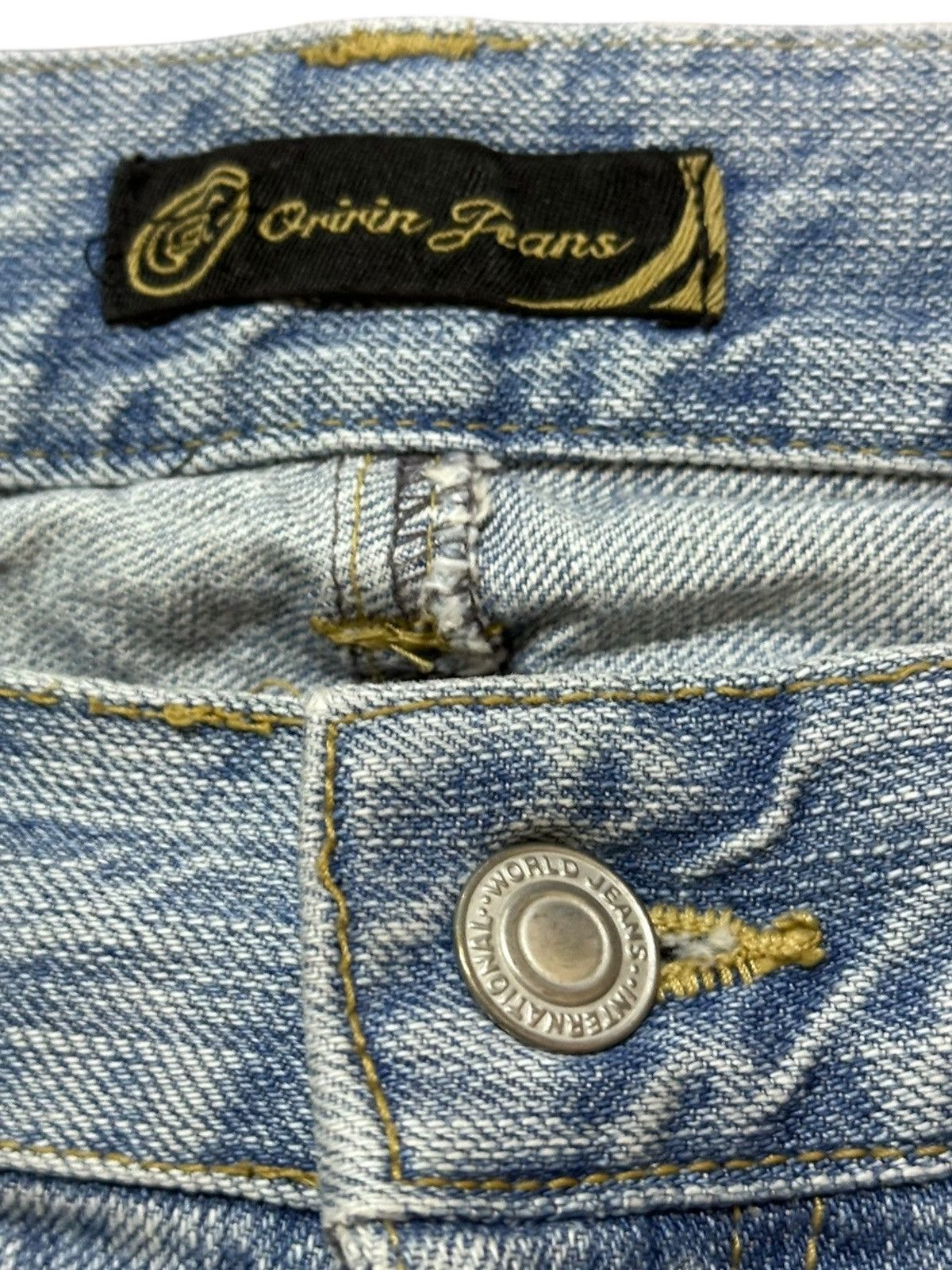 Hysteric Glamour Vintage Oririn Faded Printed Grunge Distressed Denim Size US 31 - 4 Thumbnail