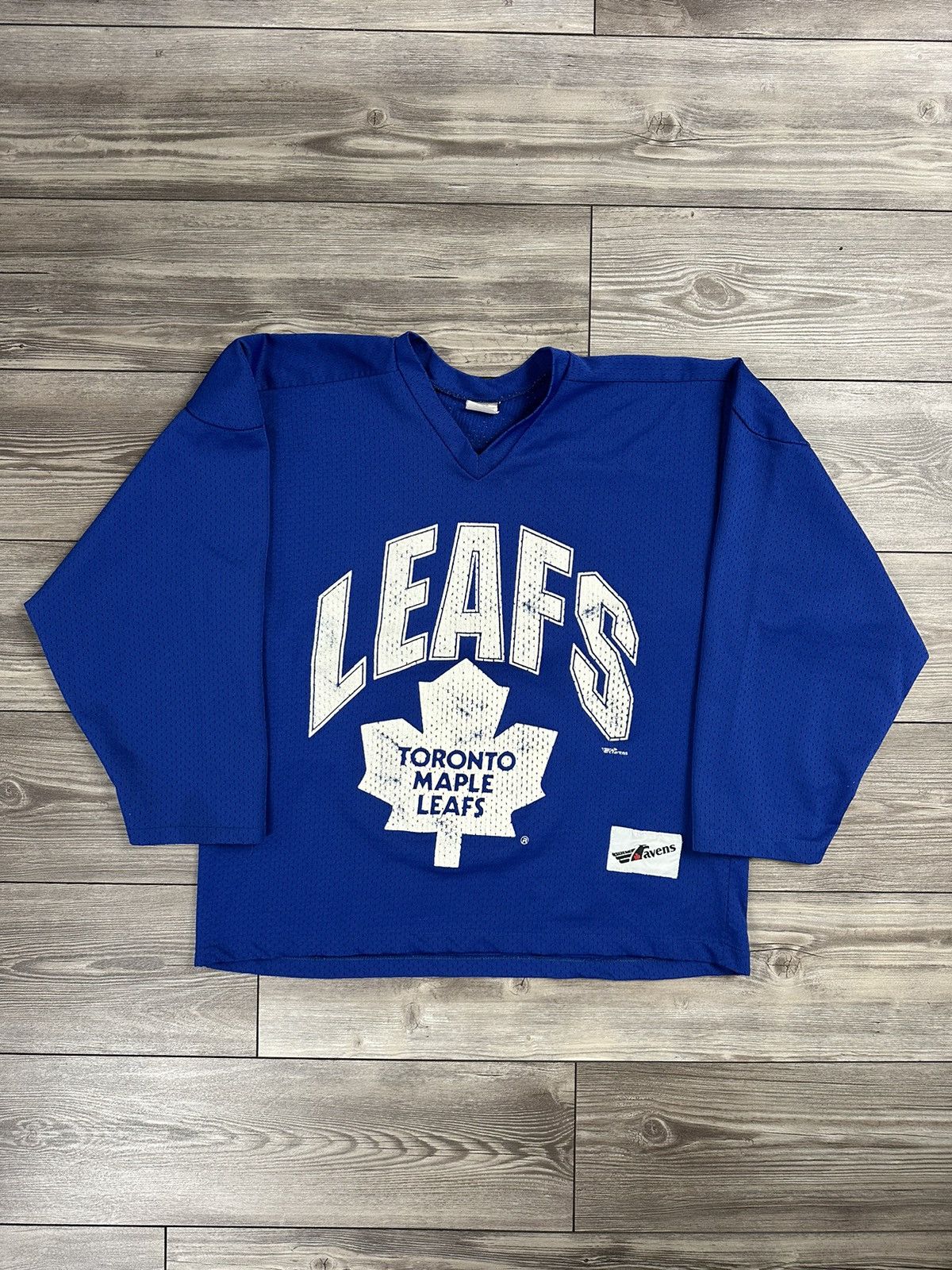 NHL Vintage 90’s Toronto Maple Leafs Raven Athletic Jersey Size US XL / EU 56 / 4 - 1 Thumbnail