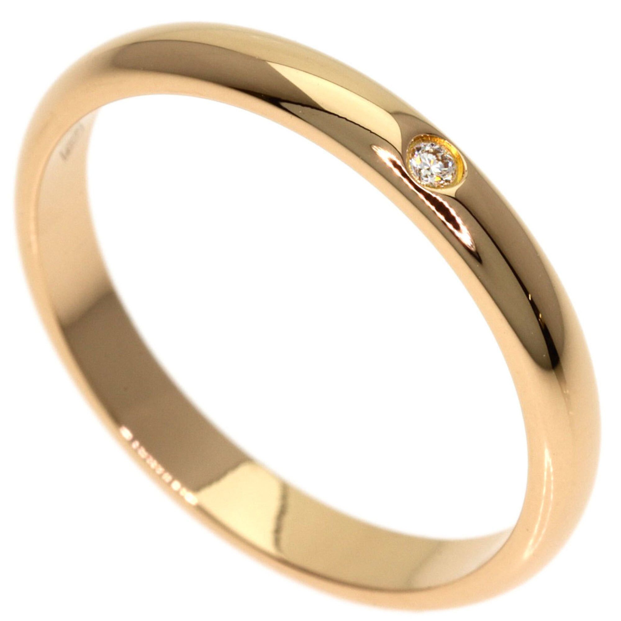Cartier Cartier Wedding Ring, 1P Diamond, Size #51, 18K Pink Gold, Women's Size ONE SIZE - 1 Thumbnail