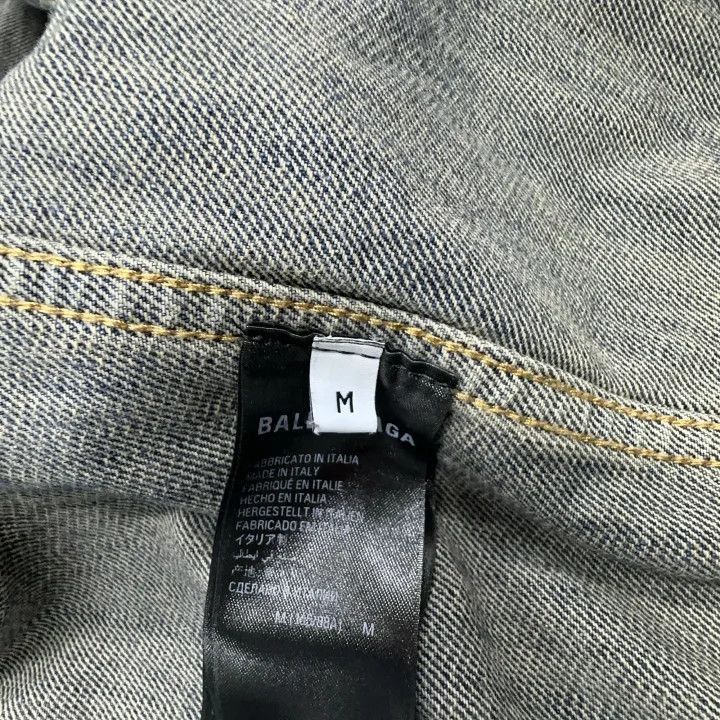Balenciaga Balenciaga Blue Denim Oversized Jacket 0079-2507 Size US M / EU 48-50 / 2 - 4 Thumbnail