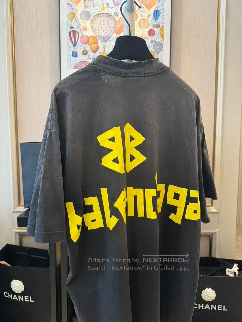Balenciaga Balenciaga Tape Short Sleeve Size US XS / EU 42 / 0 - 2 Thumbnail