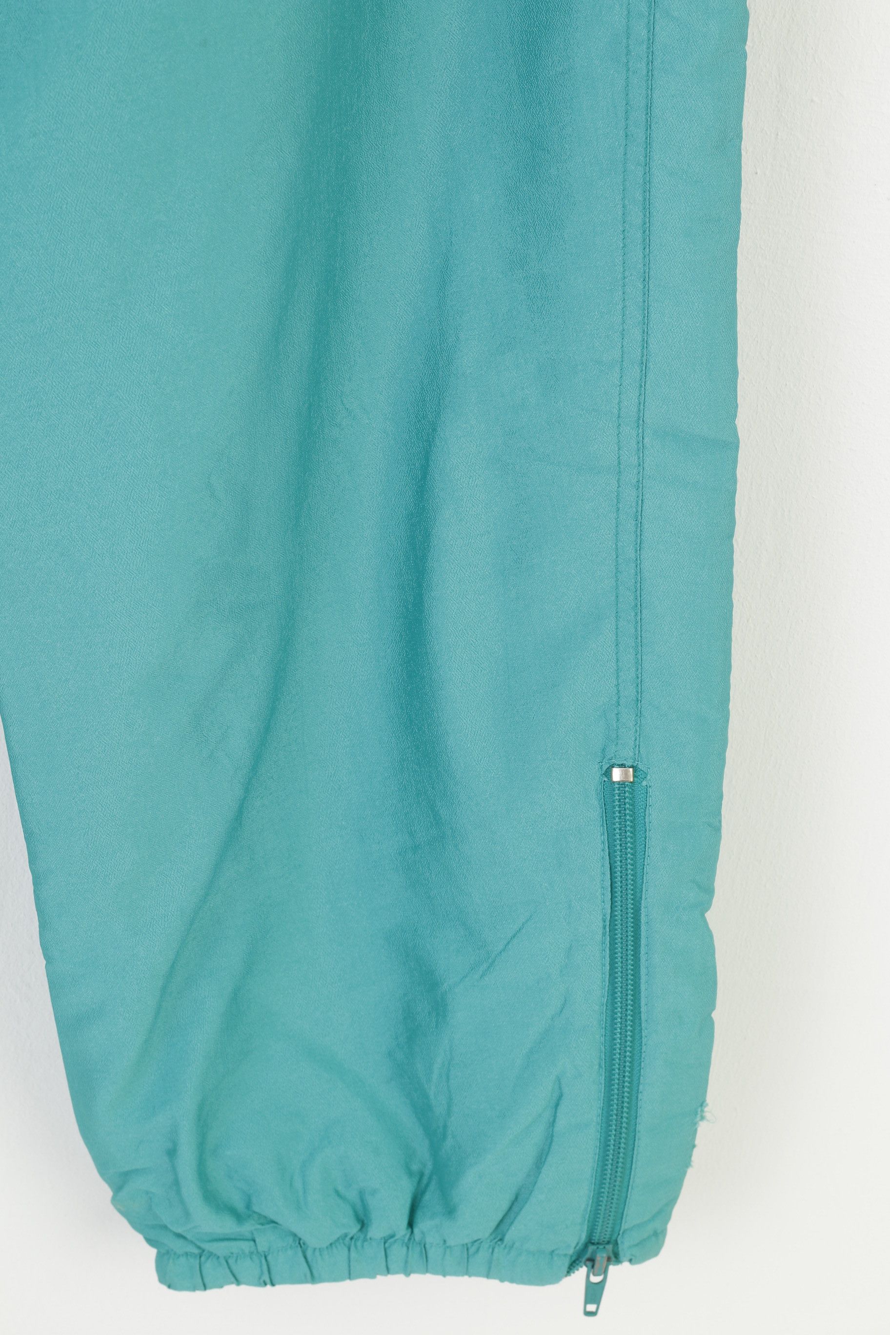 Vintage Etirel Women M Trousers Green Shiny Nylon Snowboard 10333 Size 26" / US 2 / IT 38 - 7 Thumbnail
