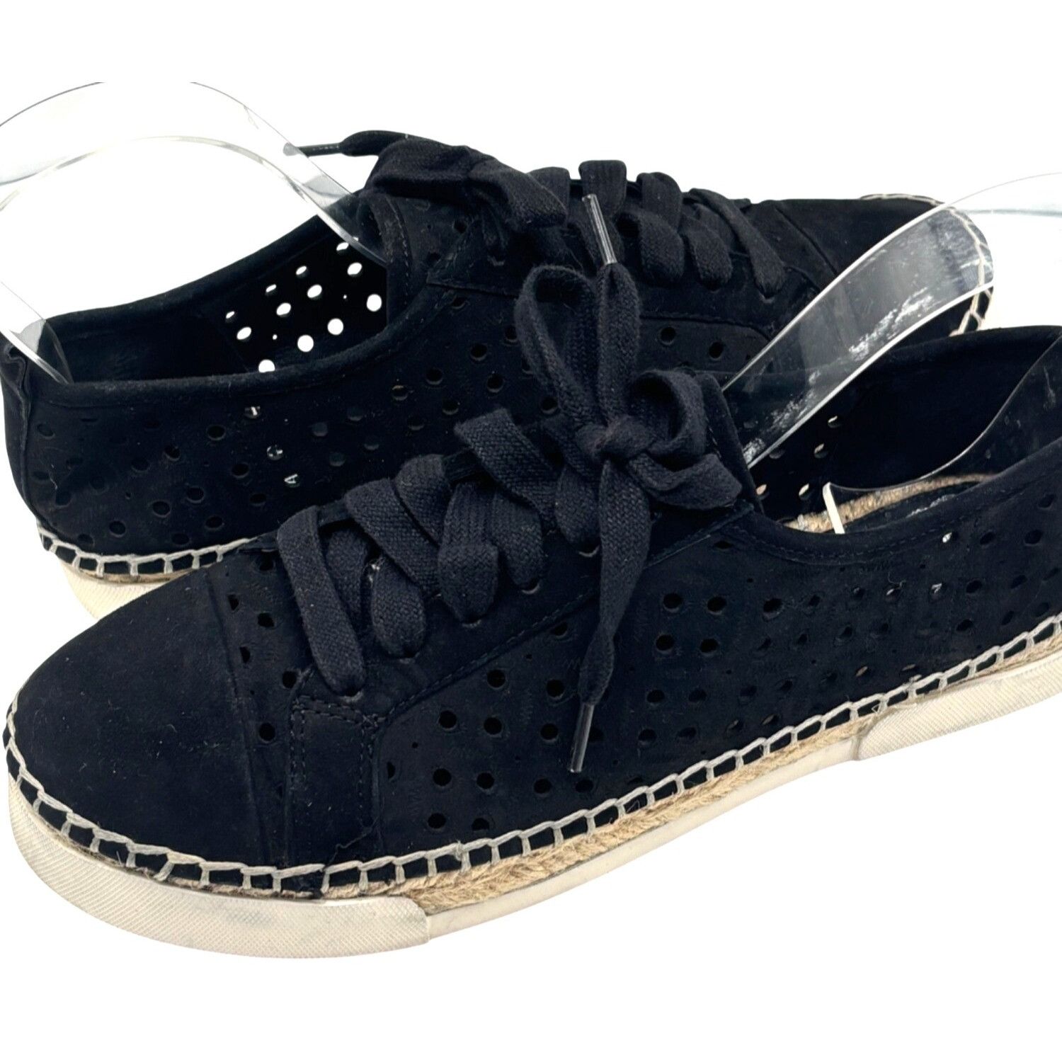 Vince Camuto Vince Camuto Thera Women’s Espadrille Sneakers, Black, 7 M Size US 7 / IT 37 - 3 Thumbnail