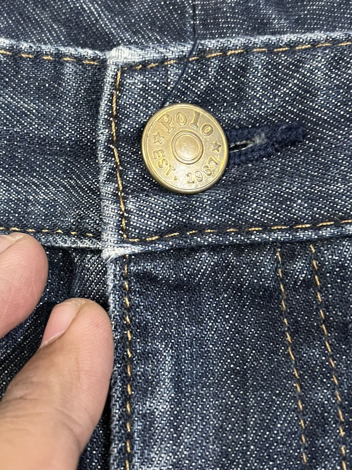 Lauren Ralph Lauren × Polo Ralph Lauren × Ralph Lauren Vintage Polo Ralph Lauren Distressed Denim Size US 33 - 8 Thumbnail