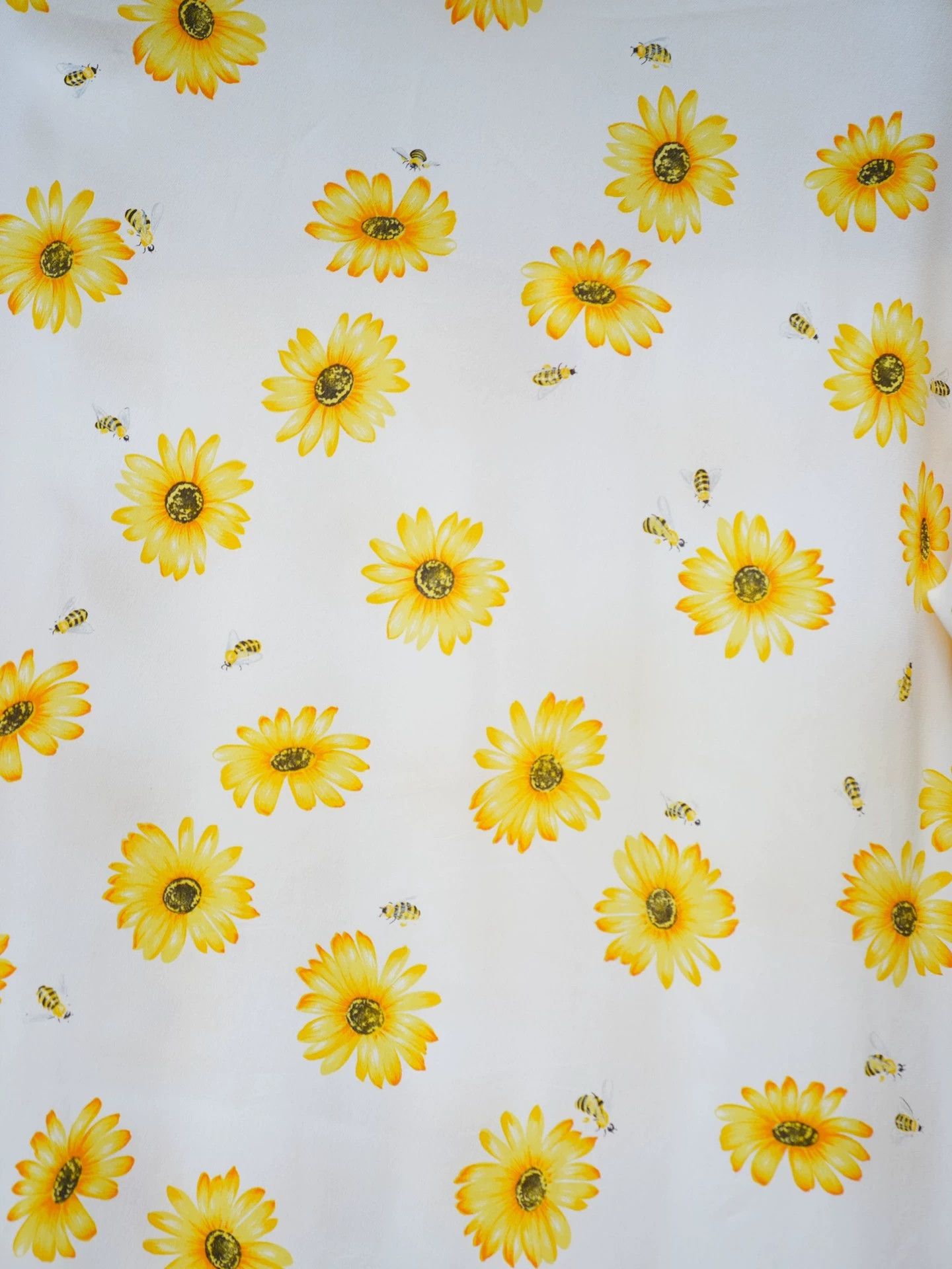 Escada ESCADA Vintage Yellow Daisy & Bee Oversized 38 Short Shirt Size XS / US 0-2 / IT 36-38 - 6 Thumbnail