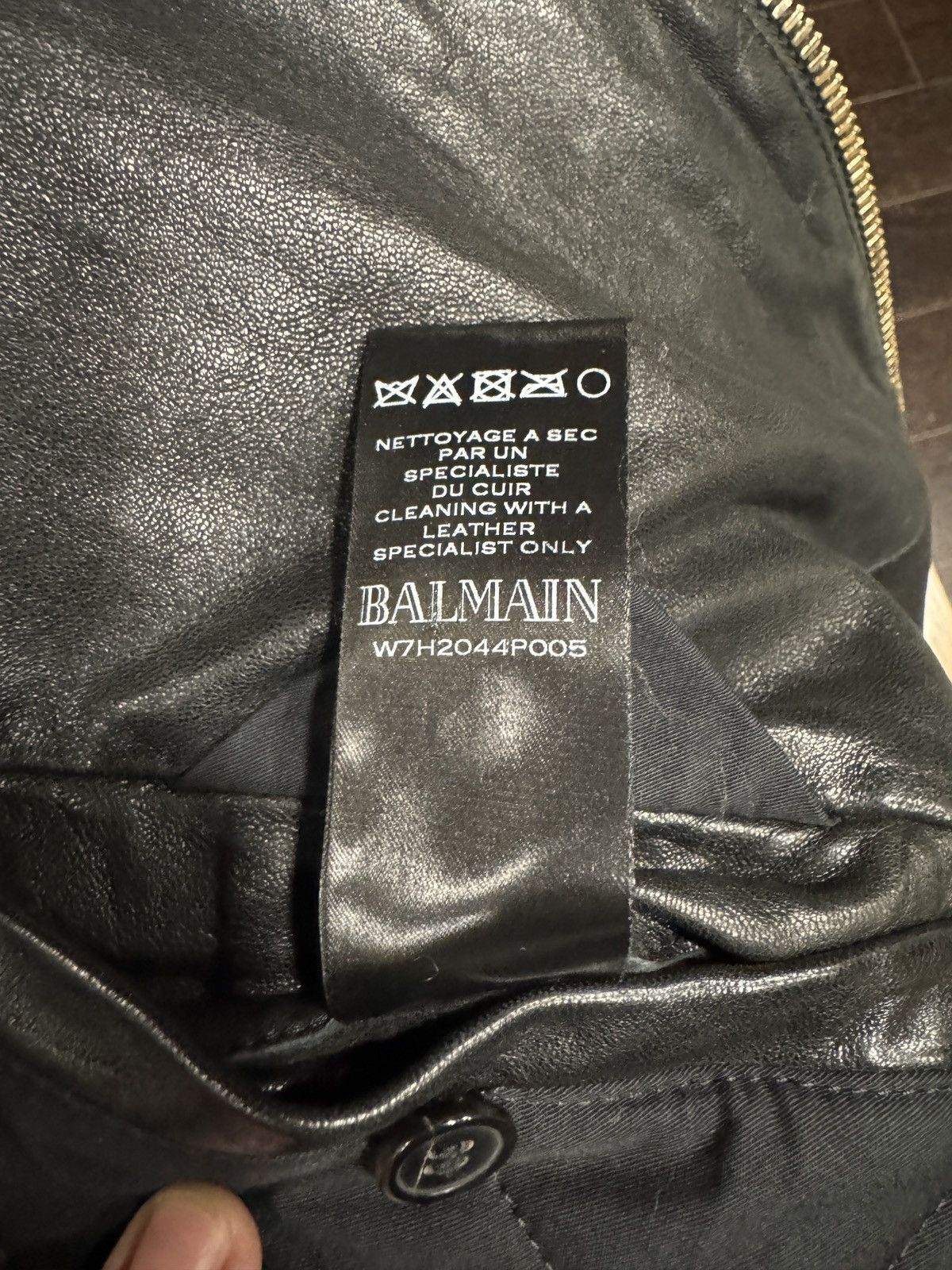 Balmain Balmain Moto Leather Shearling Hooded Biker Jacket Size US L / EU 52-54 / 3 - 7 Thumbnail