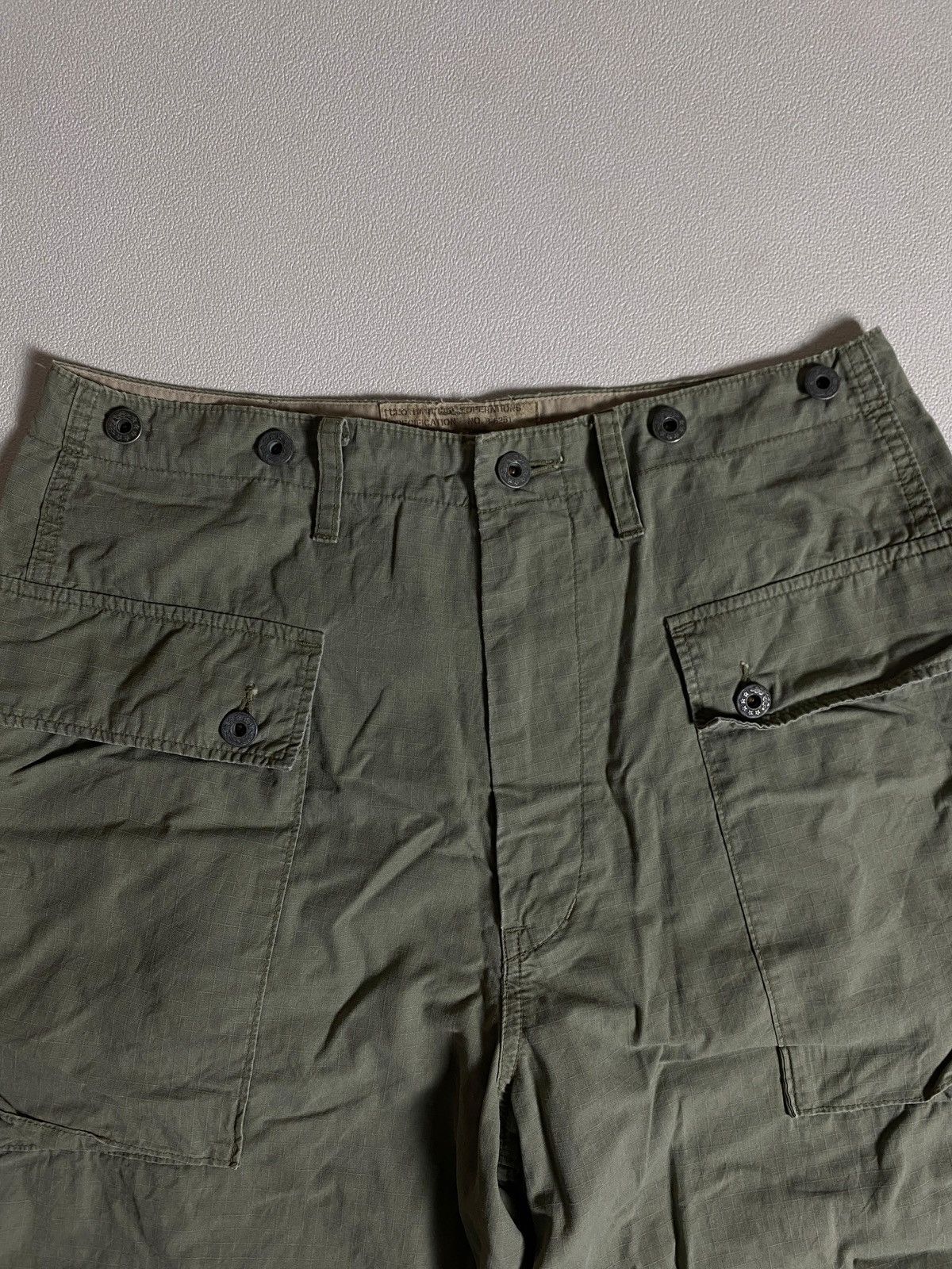 Japanese Brand Army Issue Blue Way Clothing Co. Monkey Pants Made in Japan Size US 30 / EU 46 - 7 Thumbnail