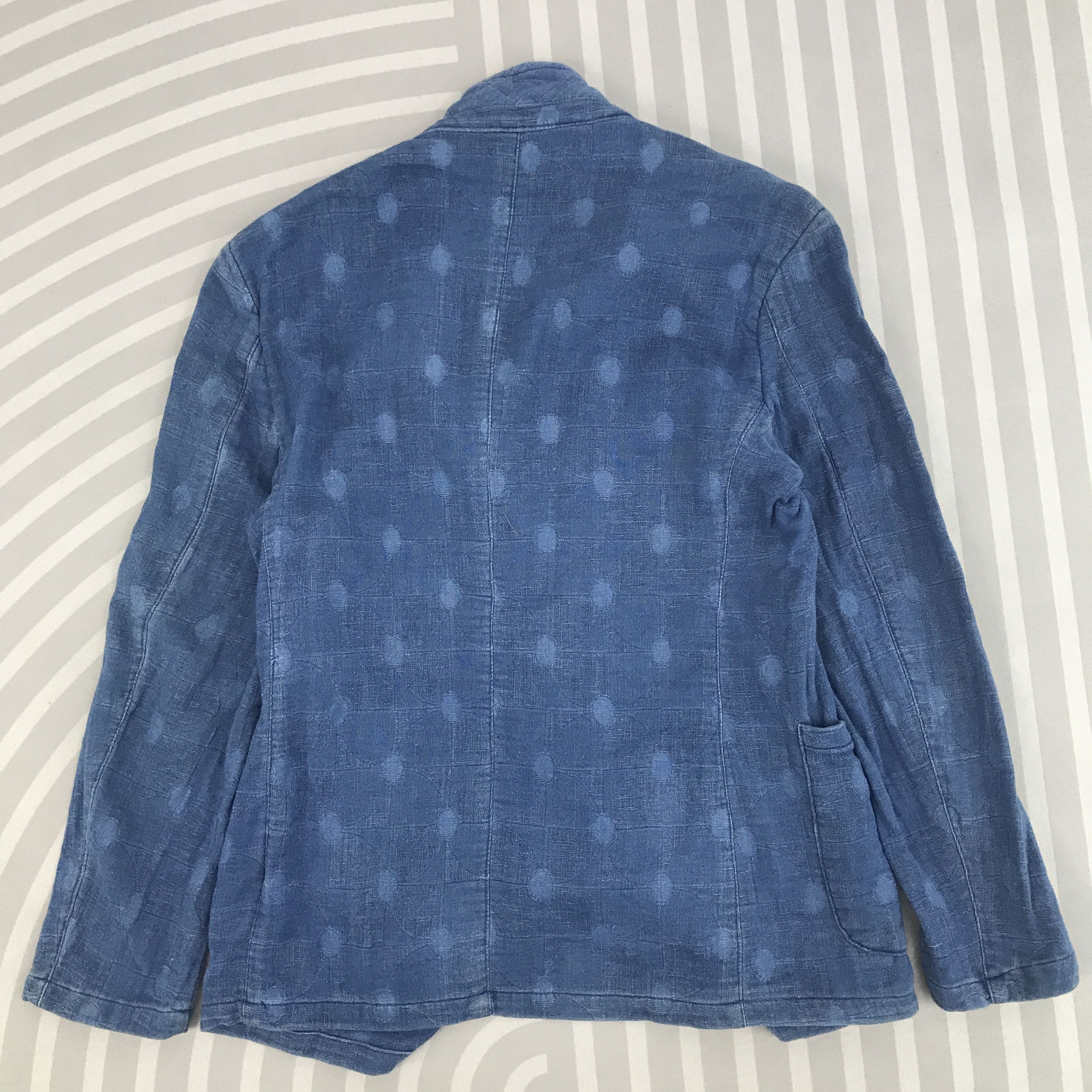 Blue Blue Japan × Indigo × Japanese Brand Japan G Stage Indigo style Blazer coat jacket Size US M / EU 48-50 / 2 - 3 Thumbnail