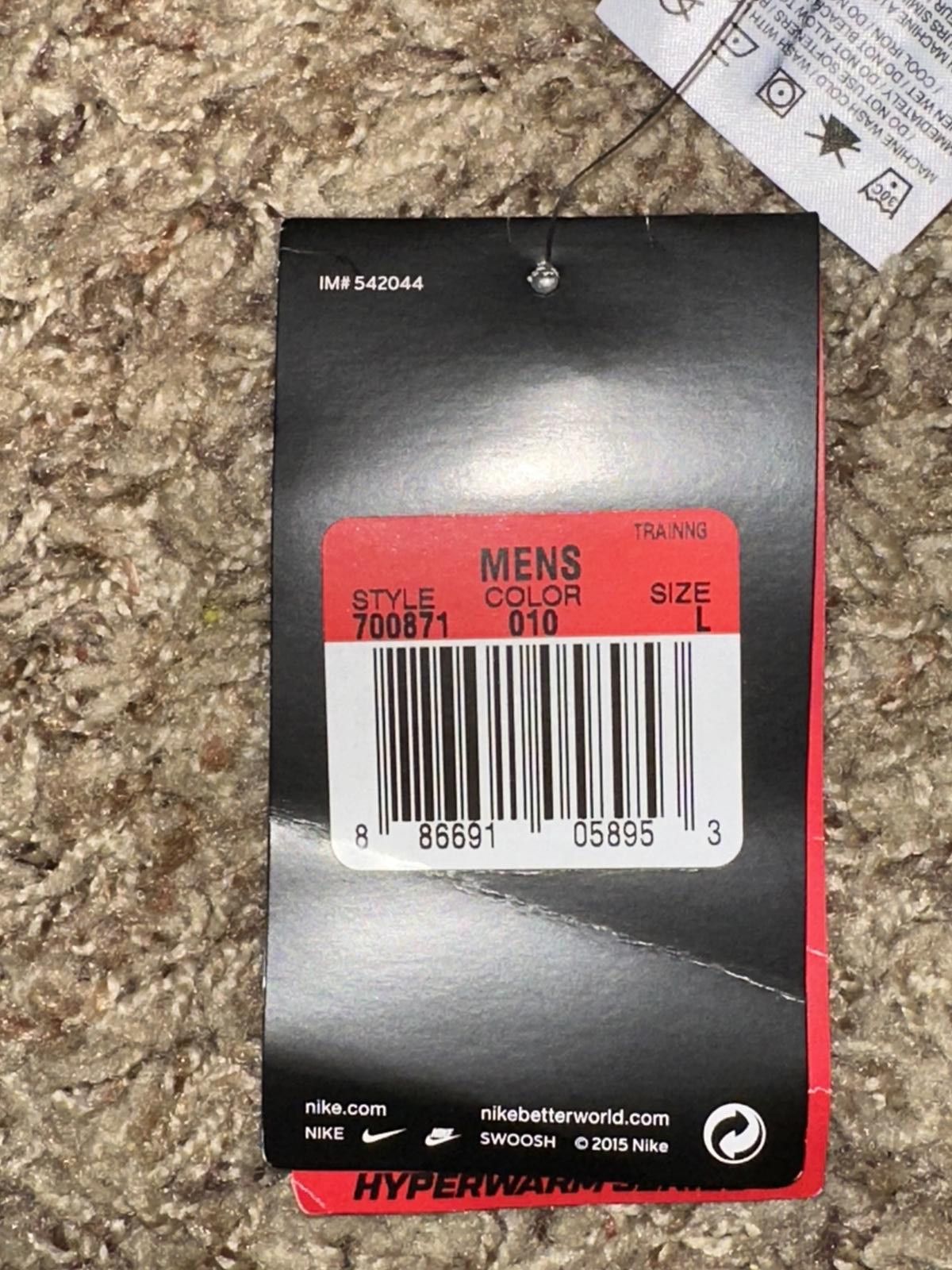 Nike Rare Nike Pro Hyperwarm Gamme Hyperwarm Black Blue Tights Size US 34 / EU 50 - 9 Thumbnail