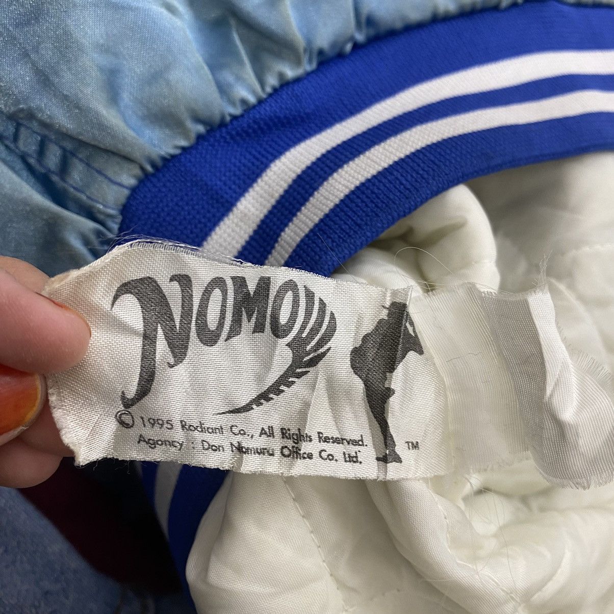 MLB HIDEO NOMO MLB Embroidered Logo Blue Baseball Coach Jacket Size US L / EU 52-54 / 3 - 4 Thumbnail