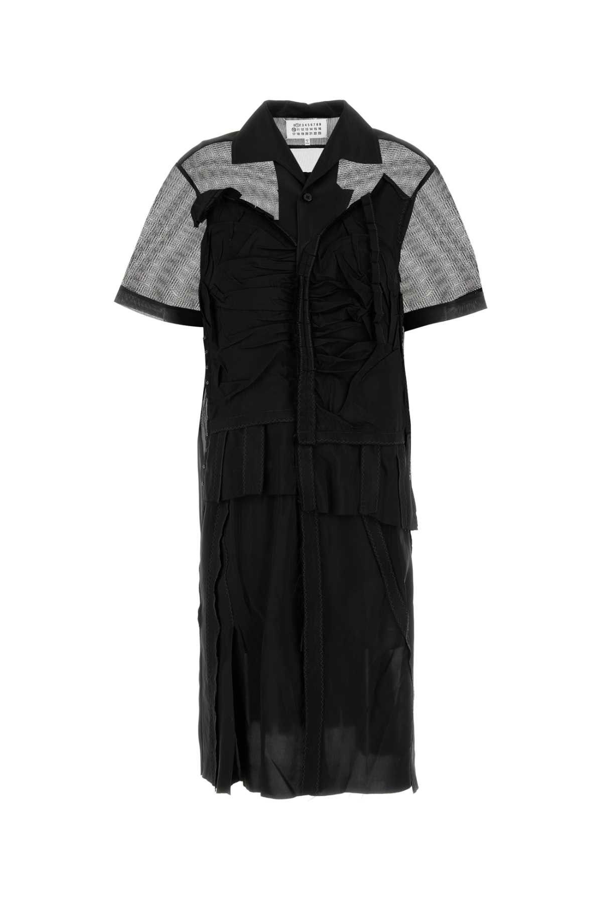ワンピース Maison Margiela Black Mesh Shirt Dress Maison Margiela Black Mesh Shirt Dress | Grailed