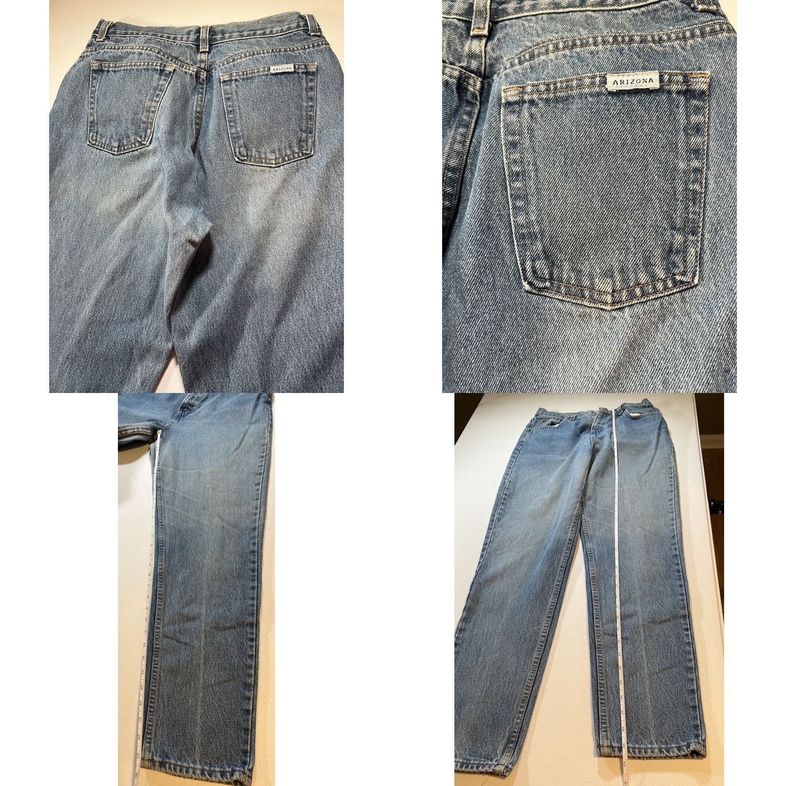 Vintage VINTAGE AriZona Jeans Women’s 13 Blue Light Wash High Rise Straight 5-Pocket Denim USA Womens Size 30" / US 8 / IT 44 - 8 Thumbnail