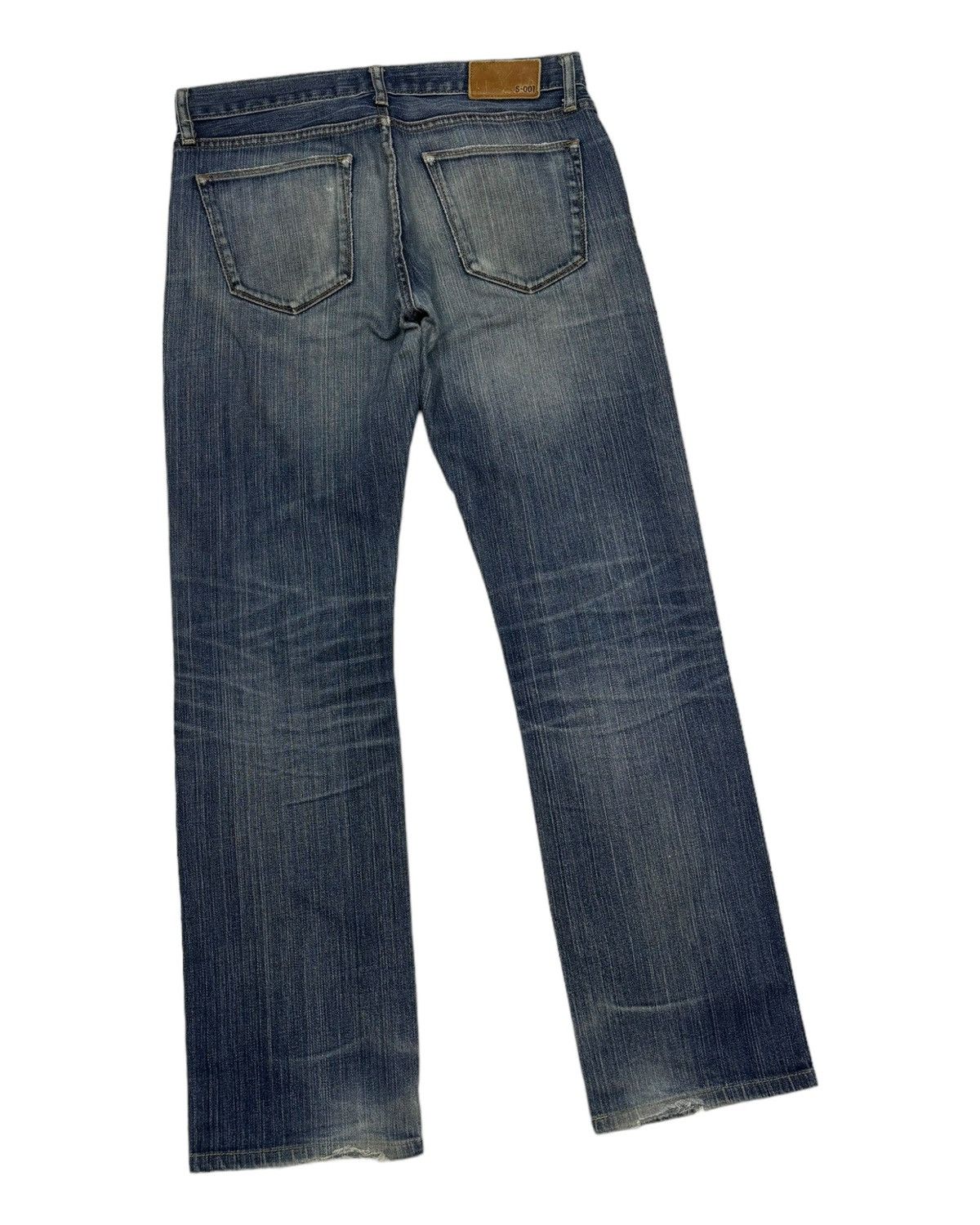 Jun Takahashi × Uniqlo VINTAGE S-001 DISTRESSED DENIM UNIQLO DENIM JEANS Size US 32 / EU 48 - 4 Thumbnail