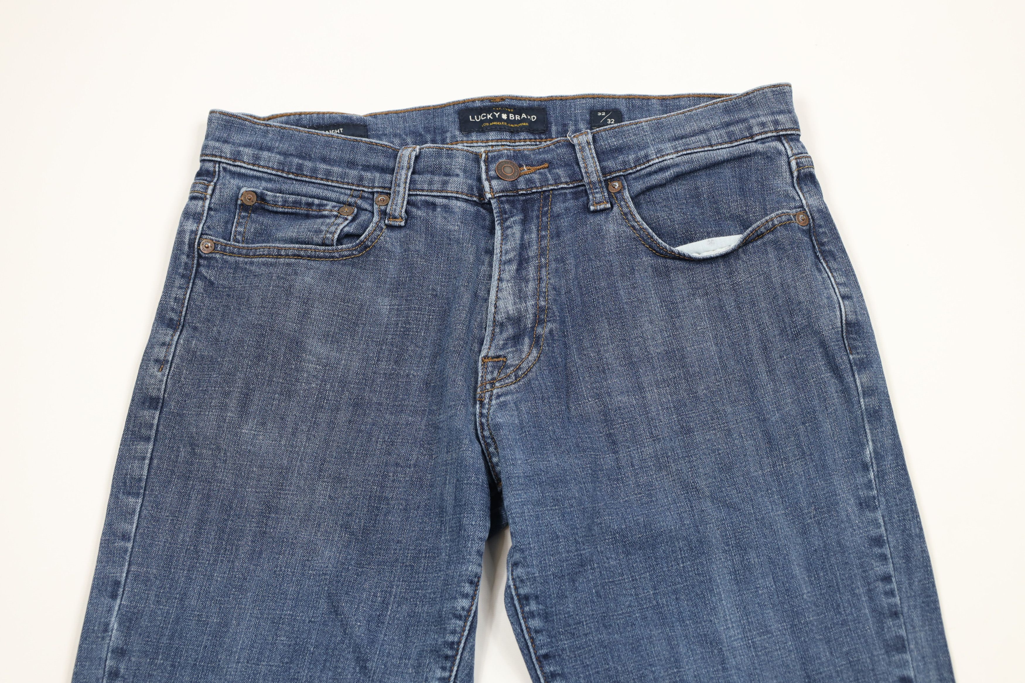 Lucky Brand × Vintage Vintage Y2K Lucky Brand Jeans Straight Leg Denim Jeans Blue Size US 32 / EU 48 - 2 Thumbnail