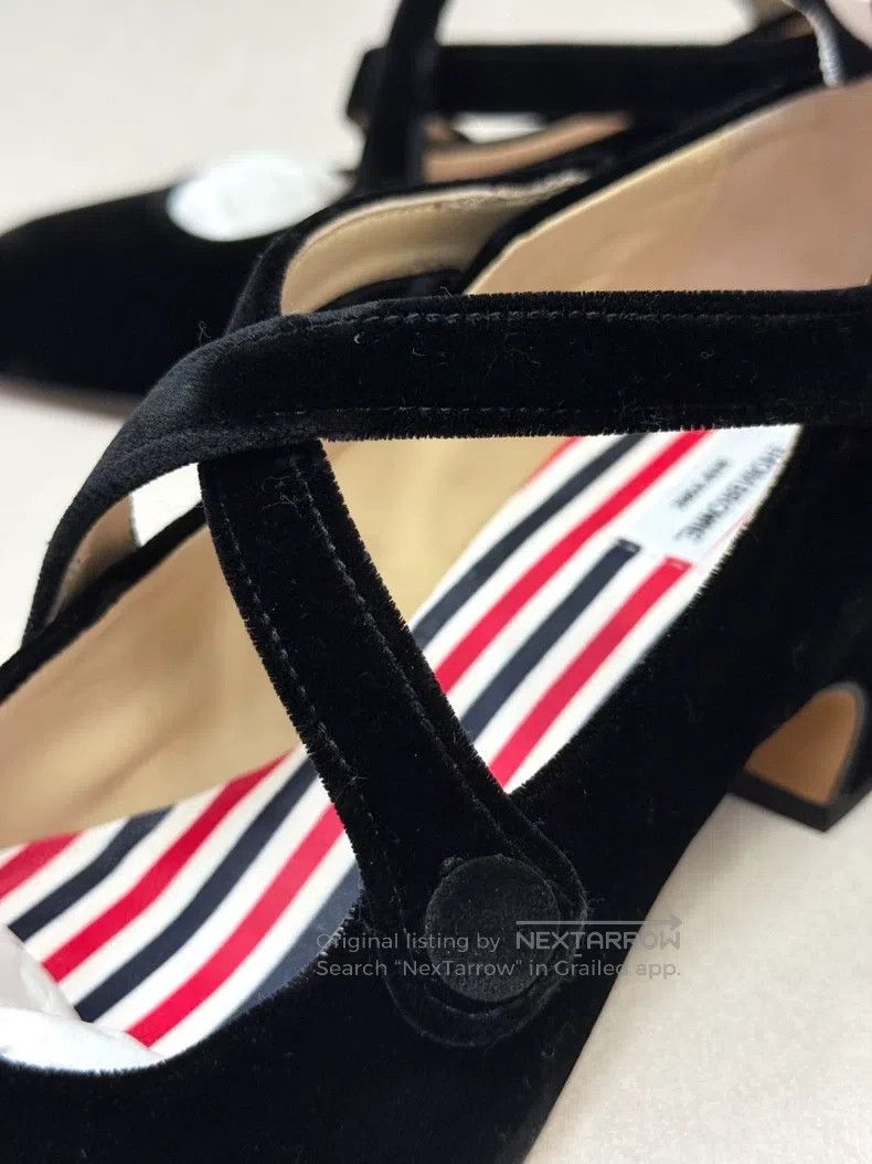 Thom Browne Thom Browne Silk velvet Mary Jane women's shoes Size US 5.5 / IT 35.5 - 5 Thumbnail