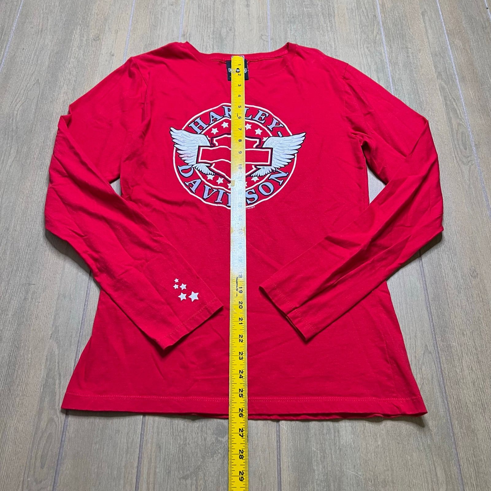 Harley Davidson Vintage Harley Davidson Wings Long Sleeve Red Y2K Women XL Size US XL / EU 56 / 4 - 4 Thumbnail