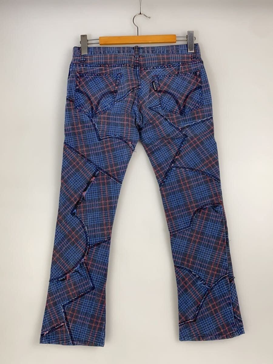 Hysteric Glamour Plaid Patchwork Denim Jeans Size US 30 / EU 46 - 2 Thumbnail