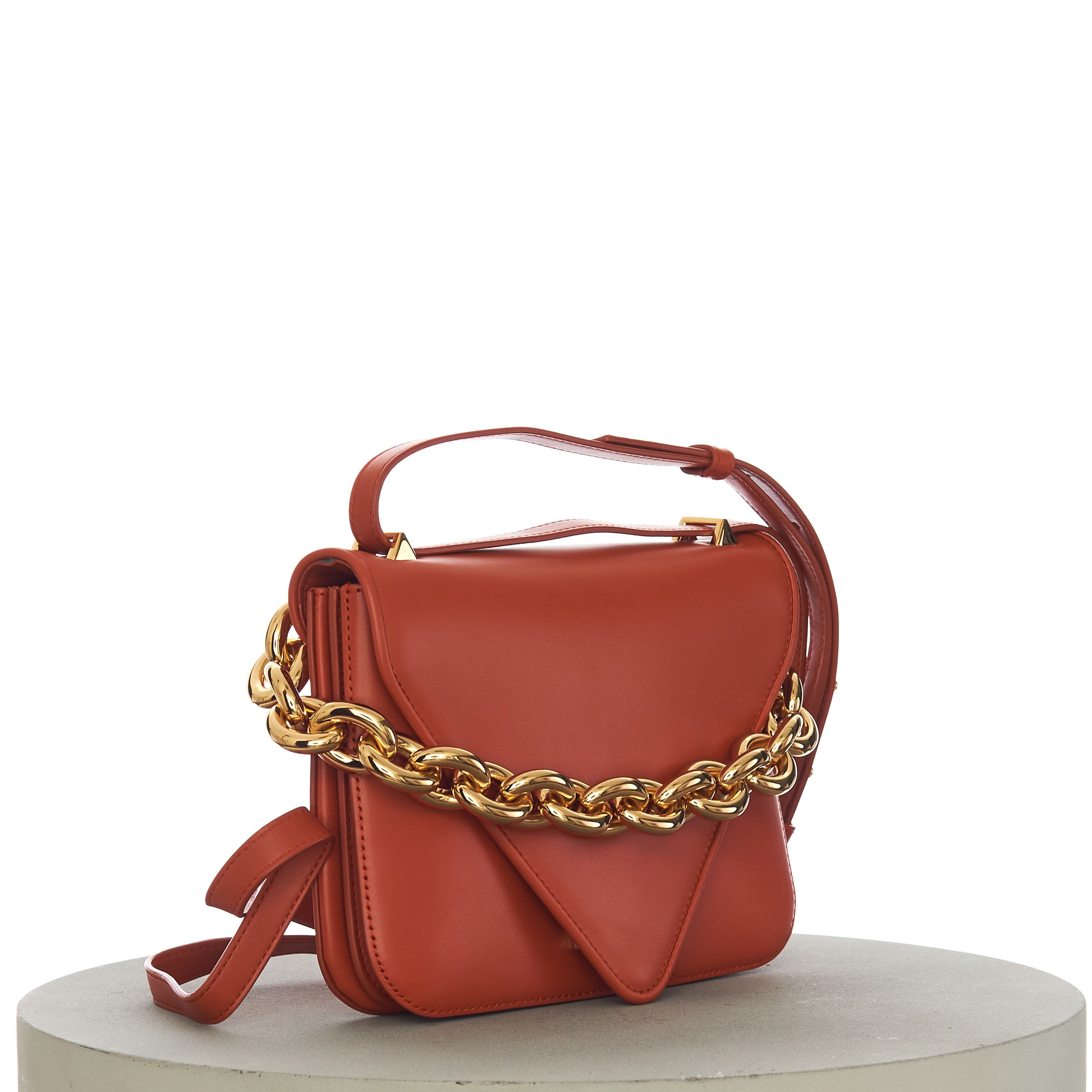 Bottega Veneta MOUNT Small Envelope Chain Bag In Maple Leather Size ONE SIZE - 11 Thumbnail